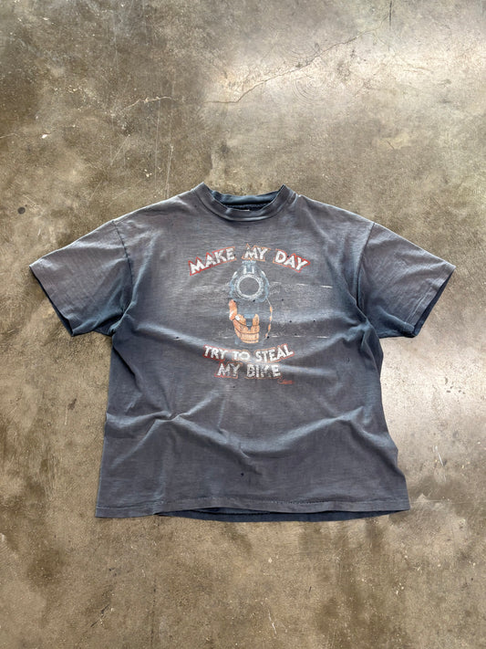 Vintage Harley Davidson make my day shirt size xl