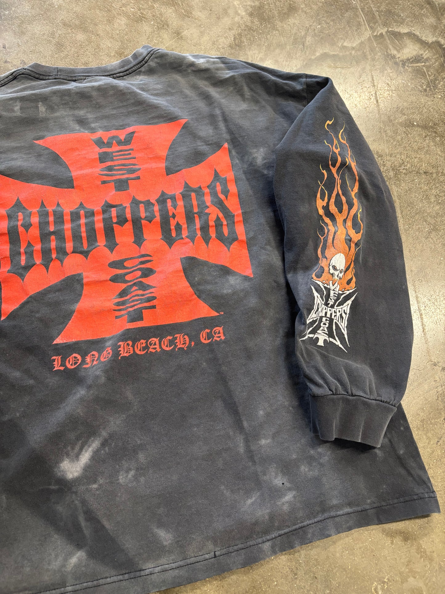 Vintage Fragment Faded West Coast choppers shirt size xl