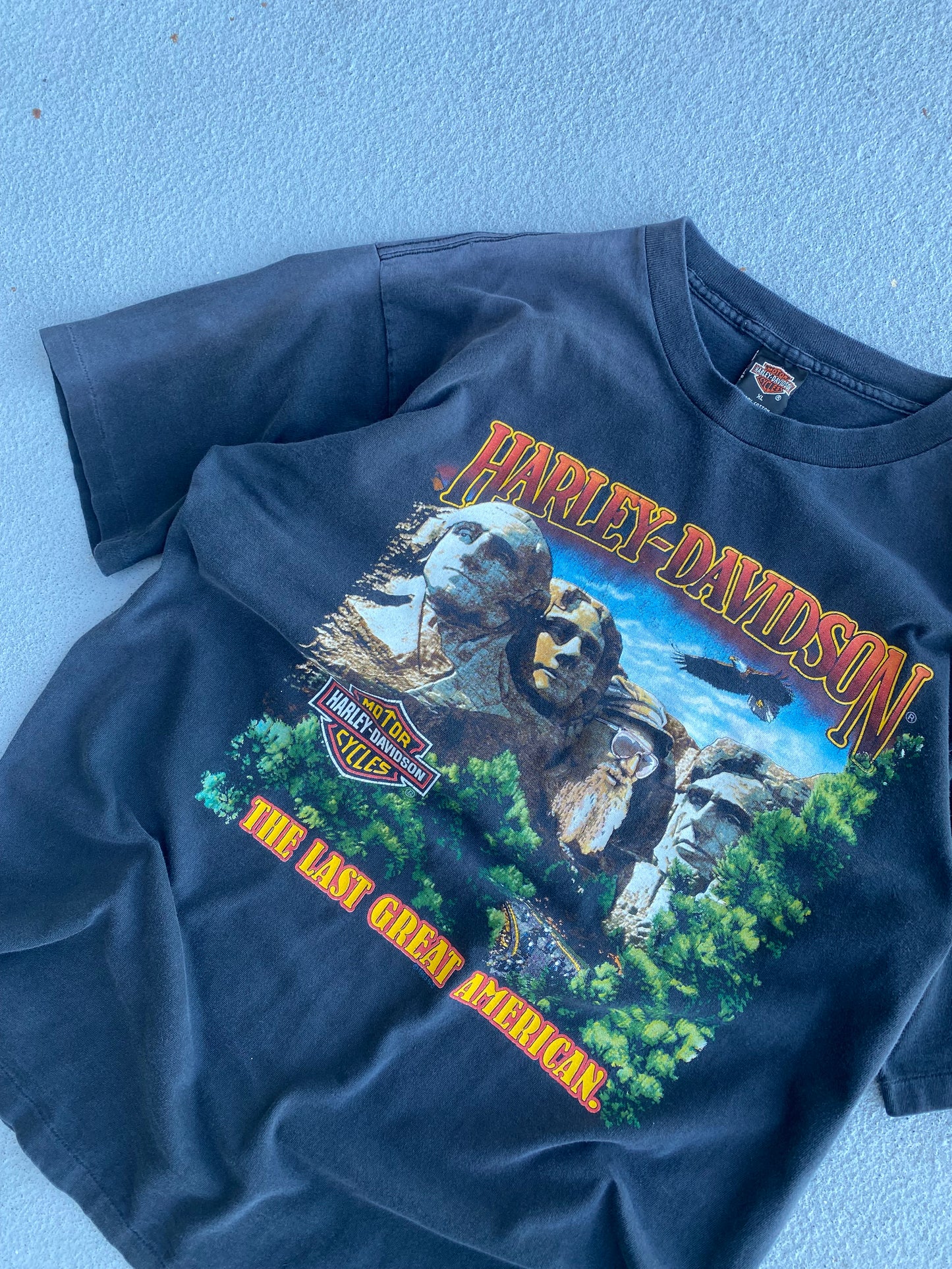 Vintage Harley Davidson the last great American shirt size extra large