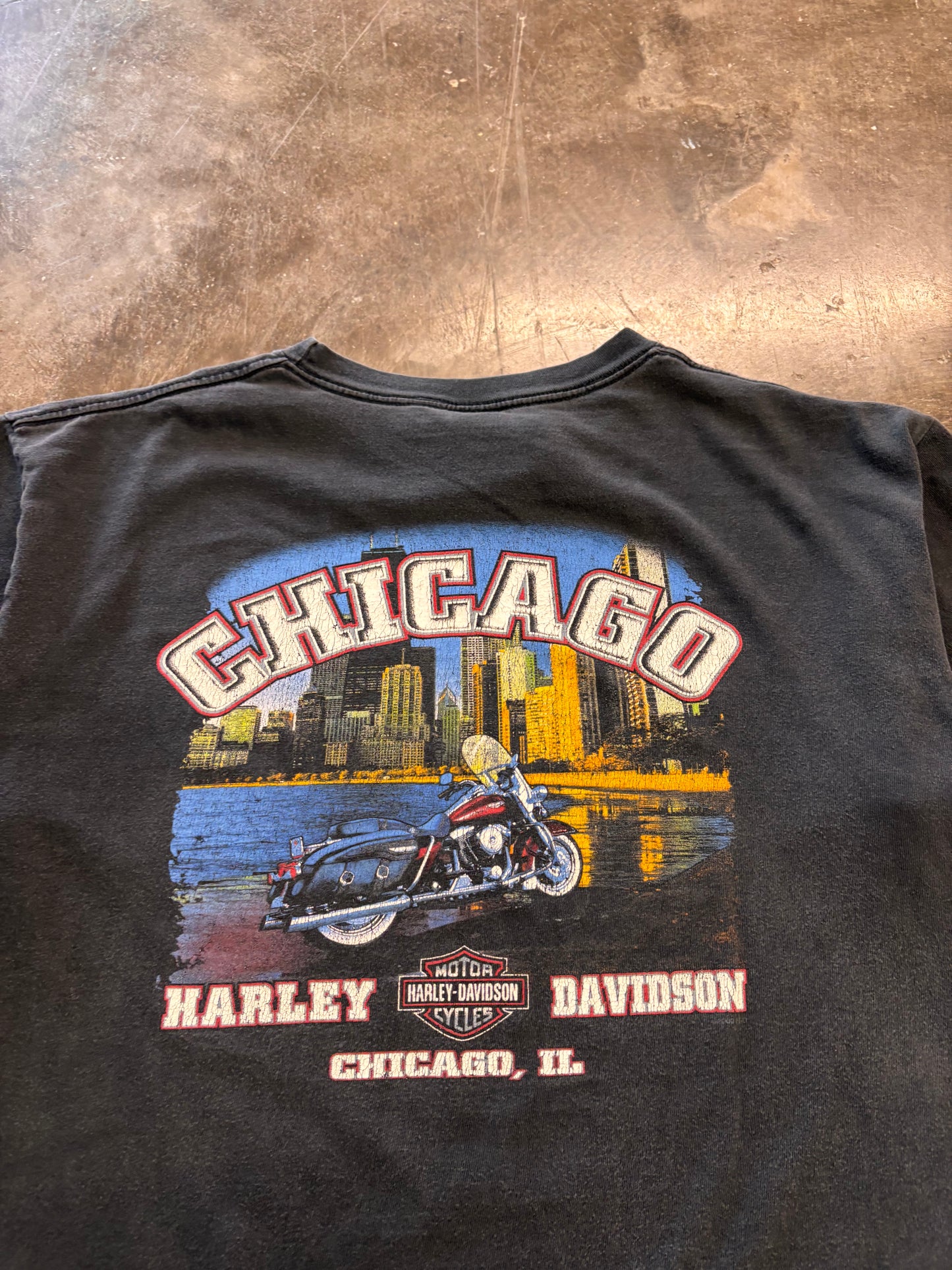 Vintage Harley Davidson Chicago Lightning shirt size xl