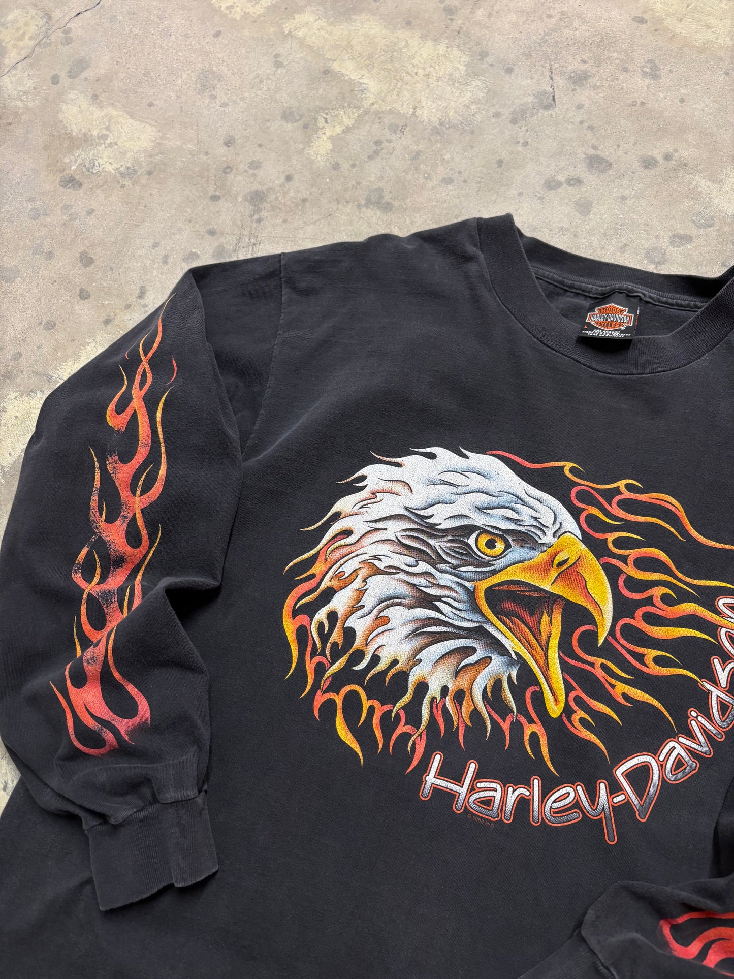 Vintage Screaming Eagle Harley Long sleeve size large