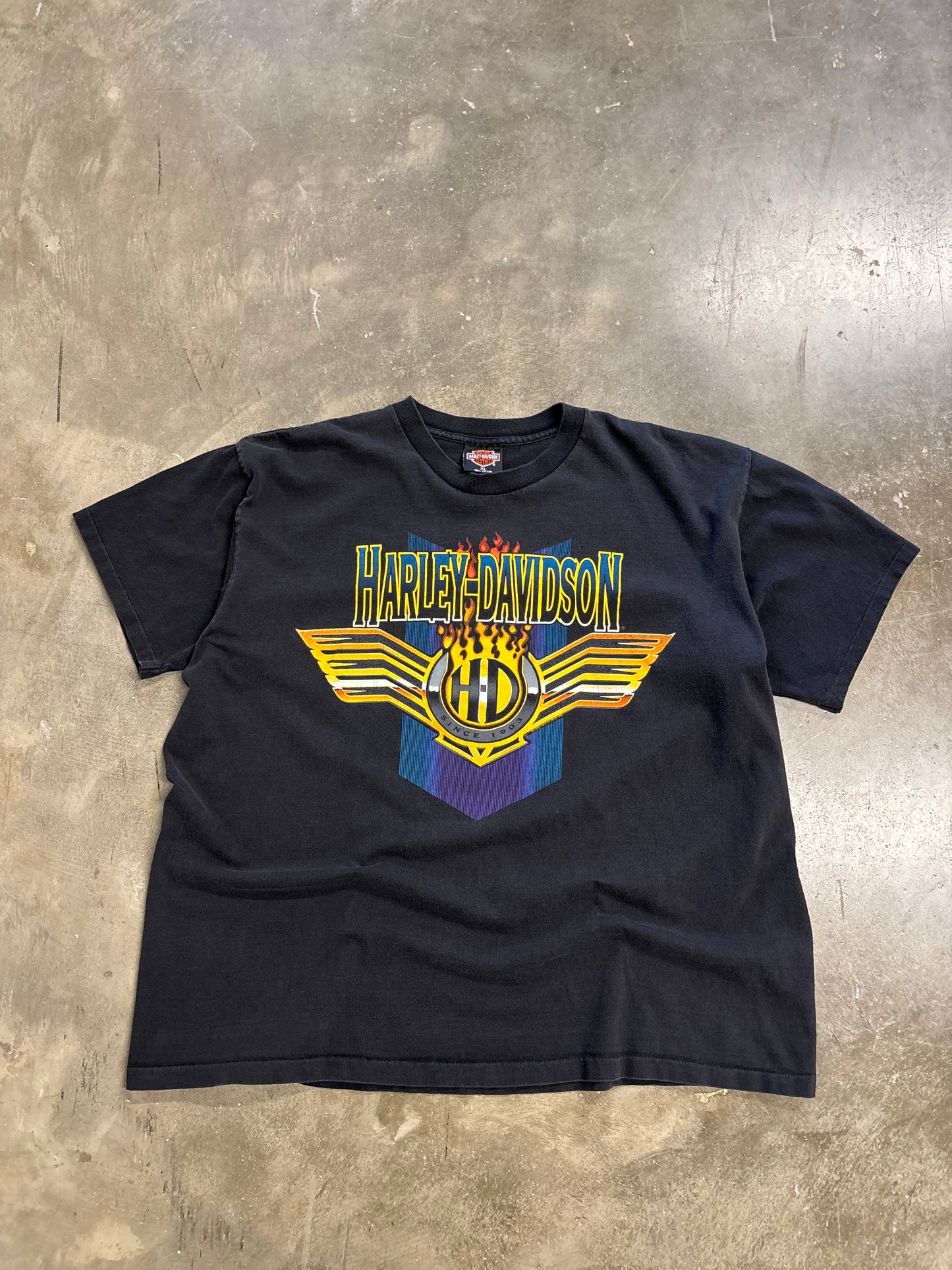 Vintage Harley Davidson batwing shirt size xl