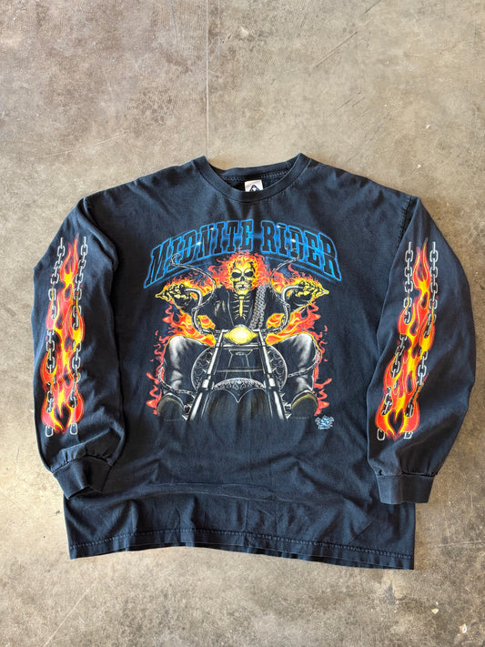 Vintage Midnite Rider long sleeve size xxl