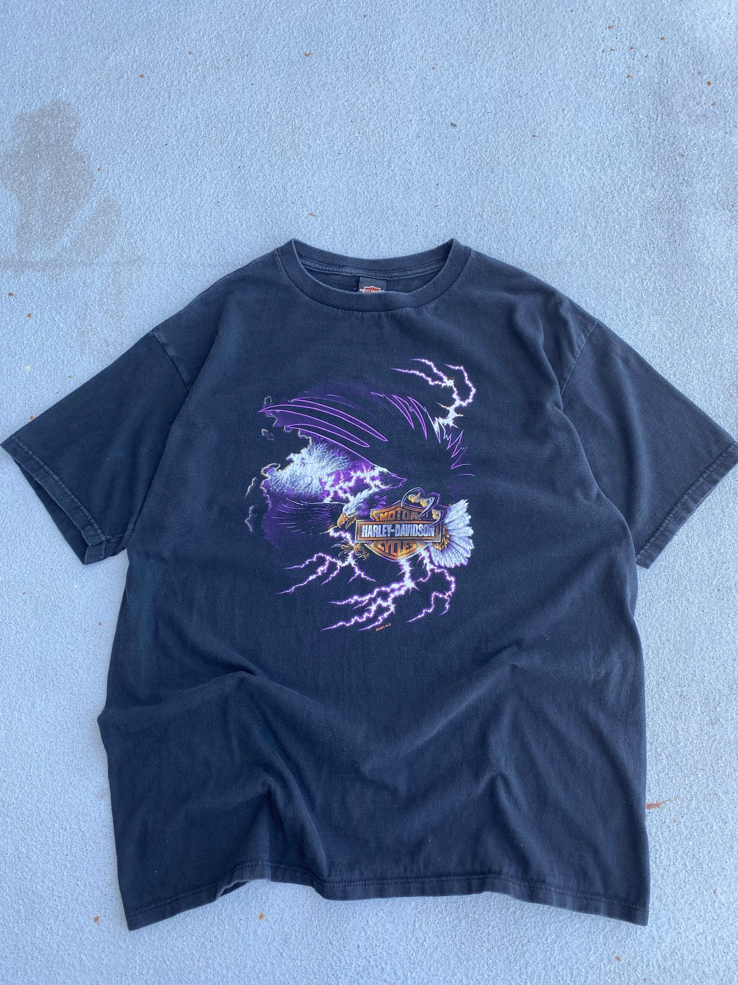 Vintage Harley Lightning Eagle Shirt Size Extra Large