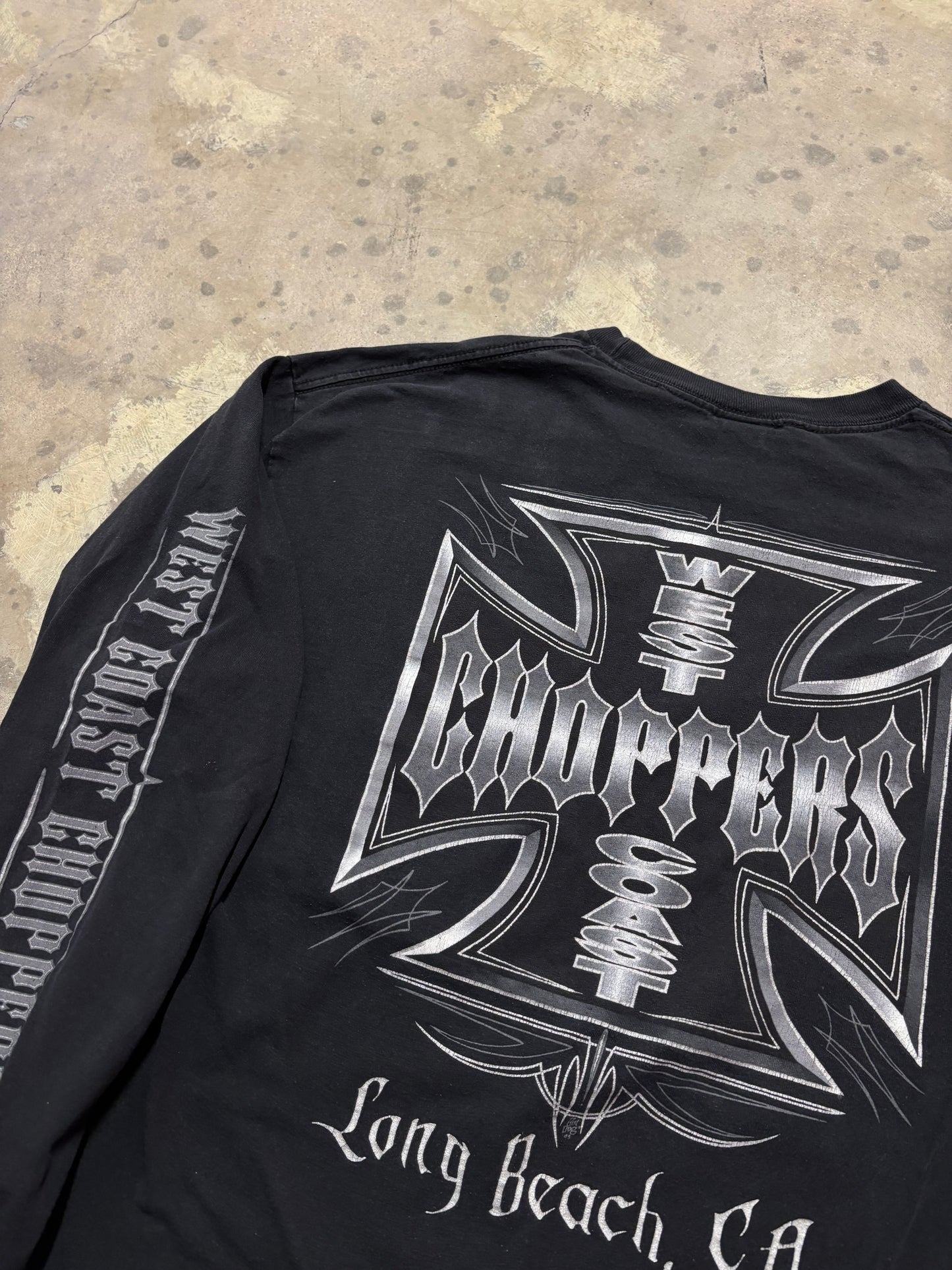 Vintage West Coast Choppers iron long sleeve shirt size XL