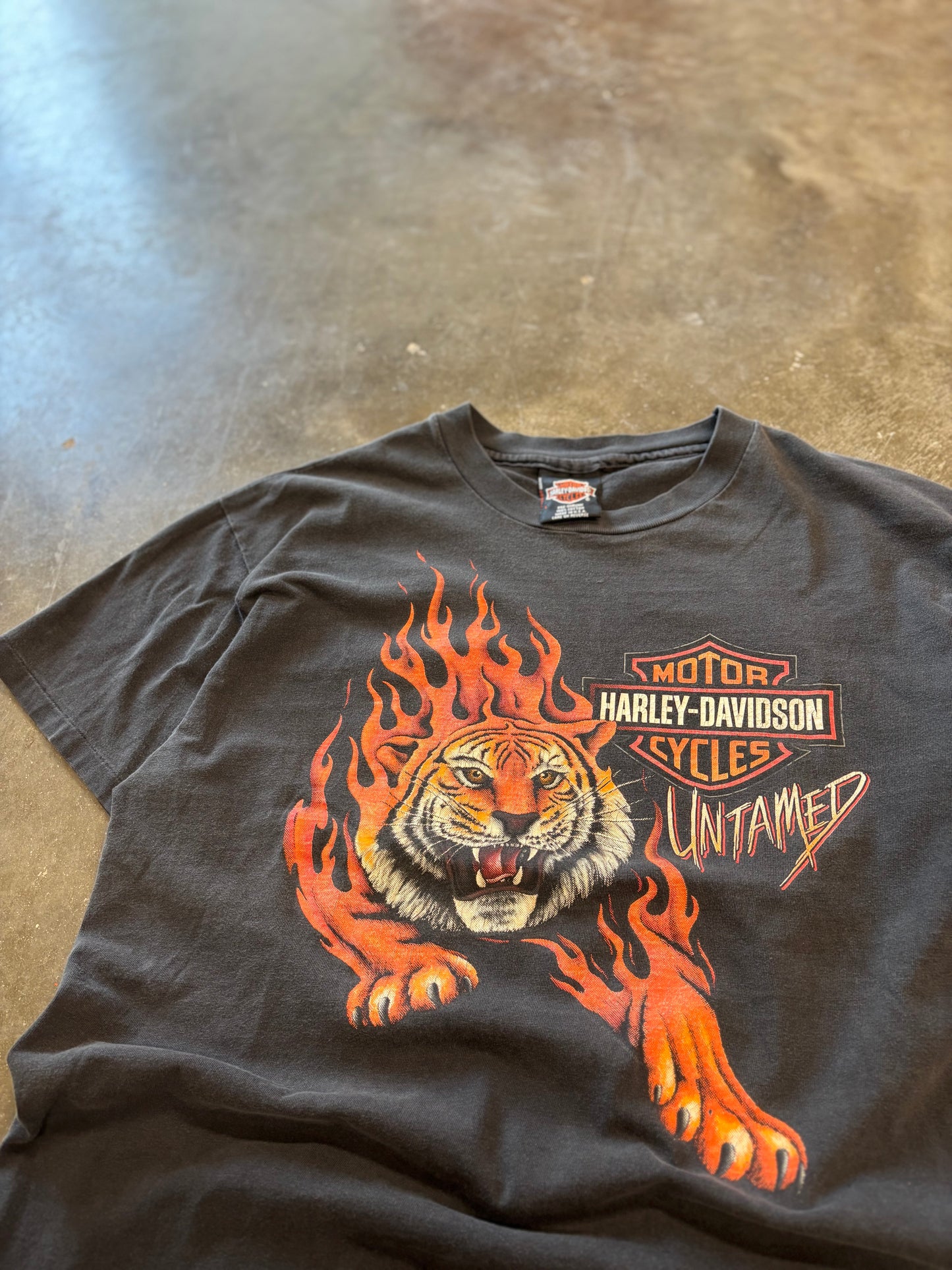 Vintage Harley Davidson untamed long sleeve size large