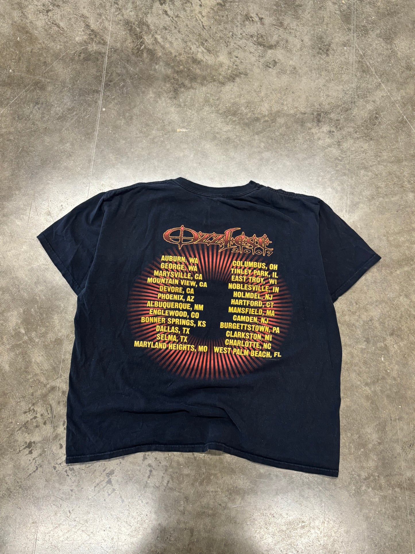 Ozzfest 2007 Tour shirt size xL