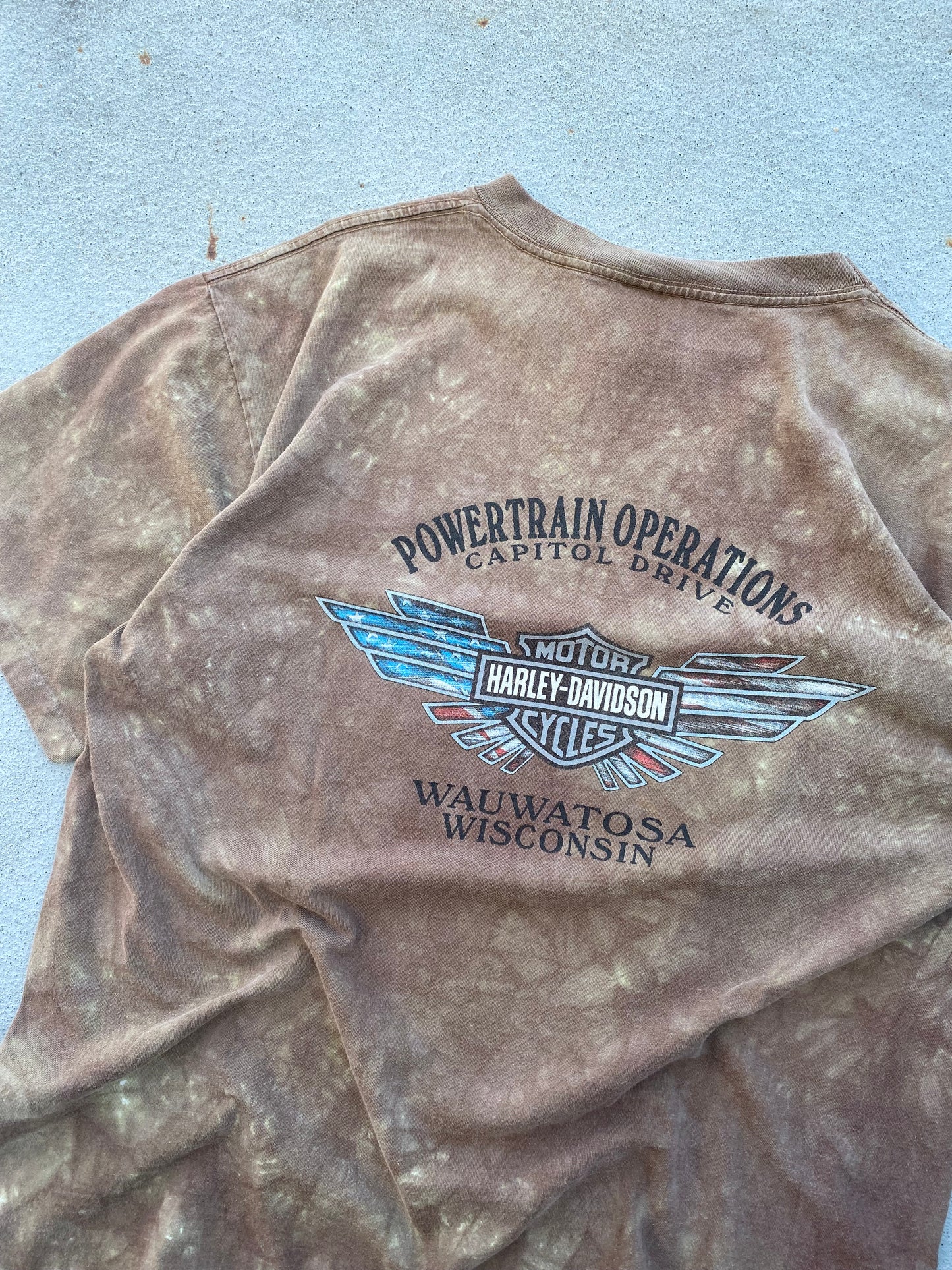 Vintage Harley Eagle AOP shirt Fits XL