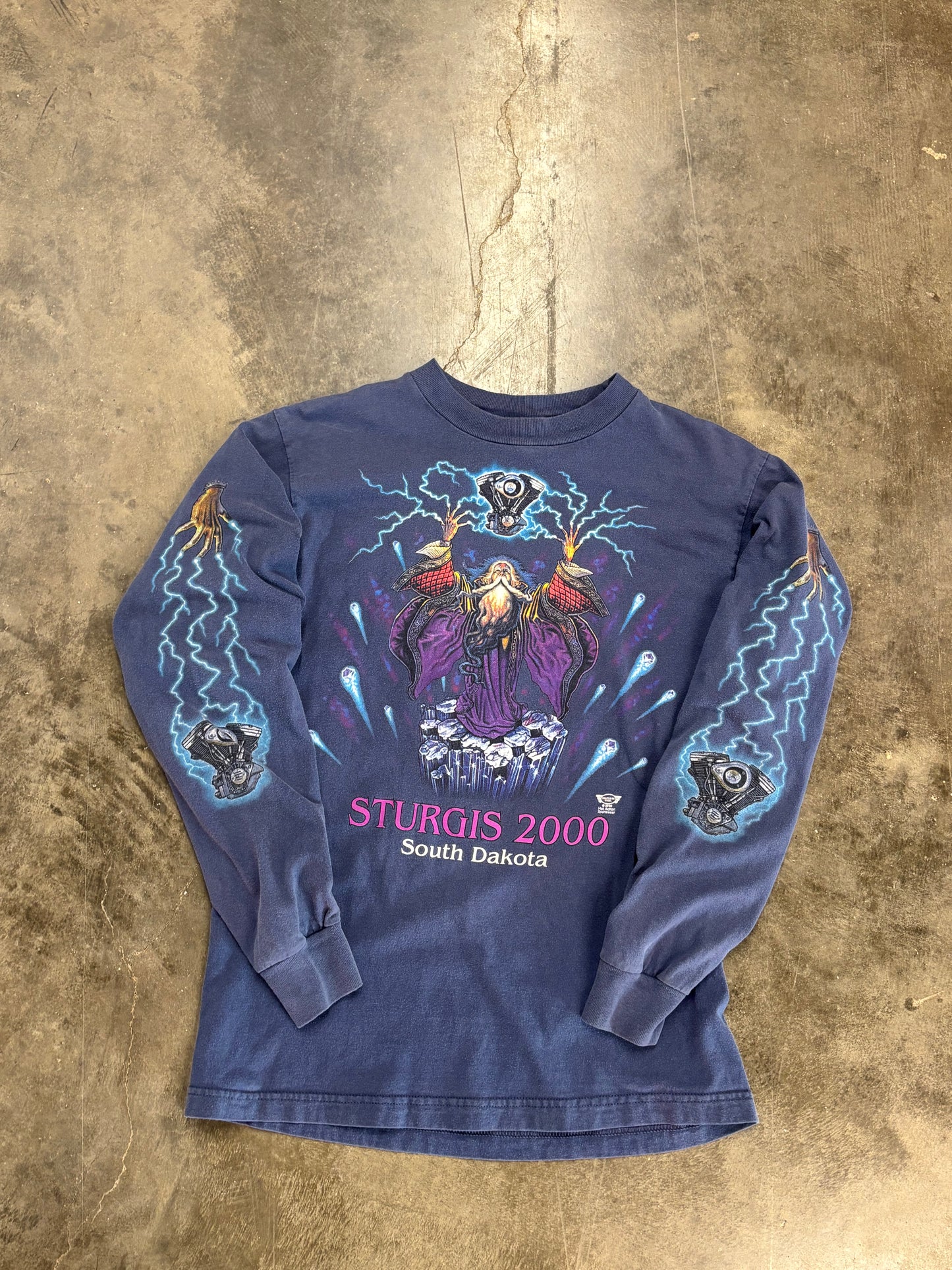 Vintage Sturgis Lightning wizard shirt size medium