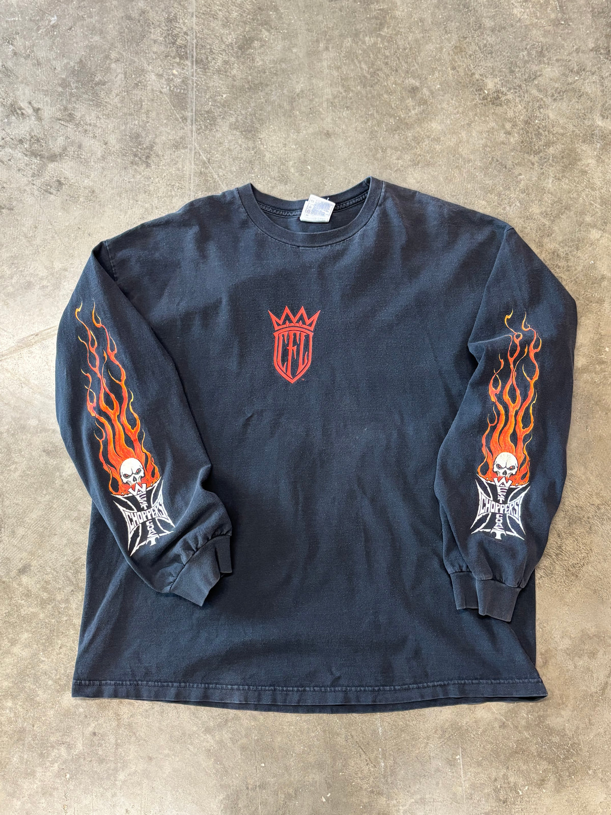 Vintage WCC CFL skull long sleeve size xxl