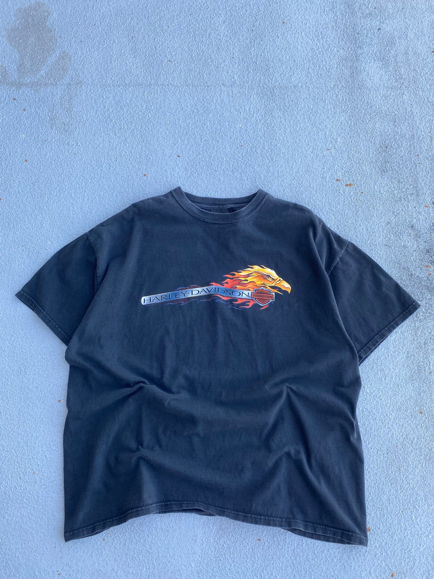 Vintage Harley Davidson Flaming Eagle shirt size XXL