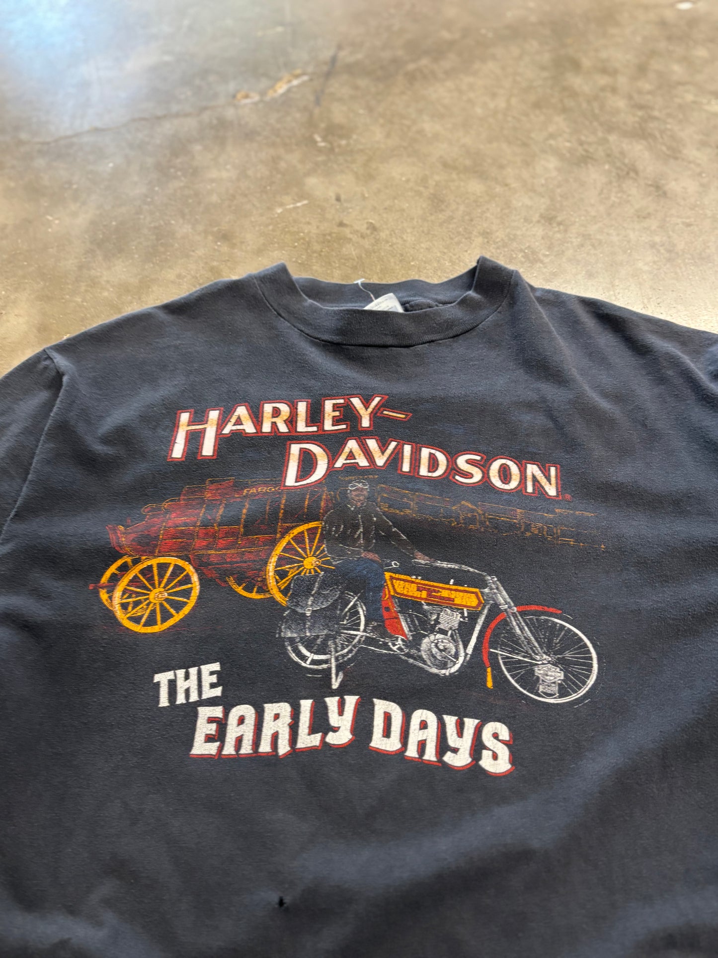 Vintage 80’s Harley Davidson The Early days shirt size xl