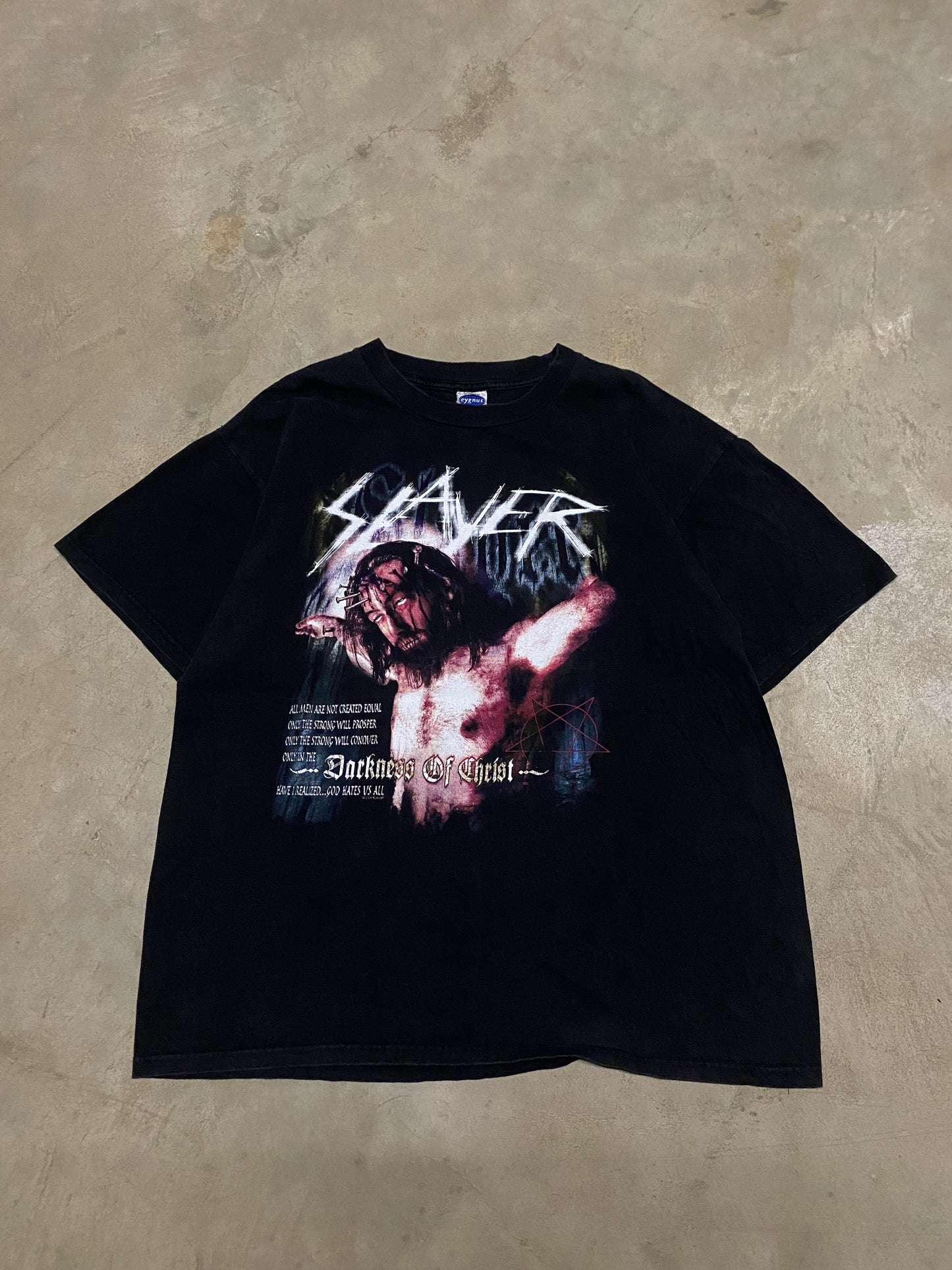 Vintage 2001 Slayer God Hates US all shirt Size XL