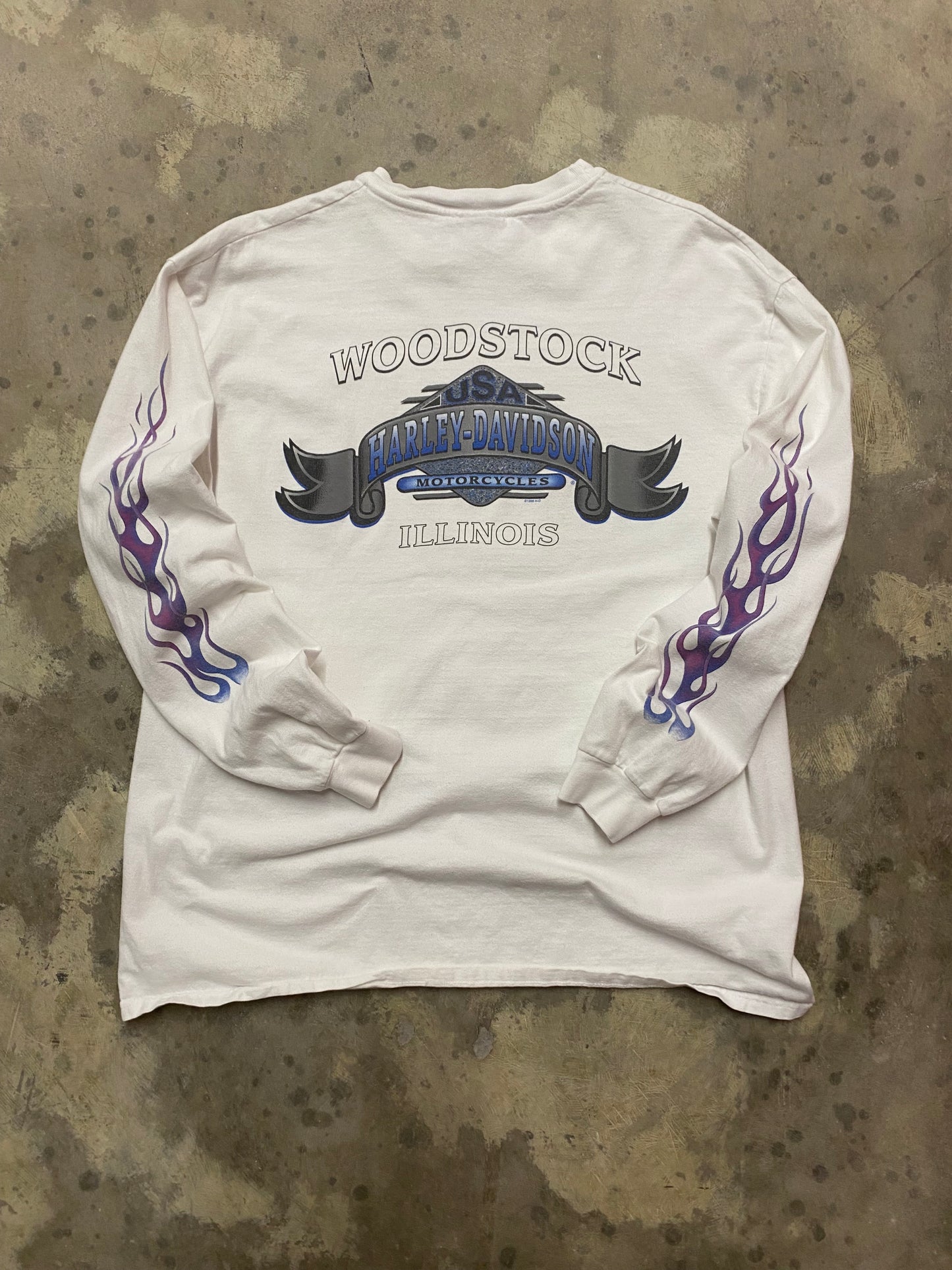 Vintage Harley Davidson Feel the heat long sleeve size extra large