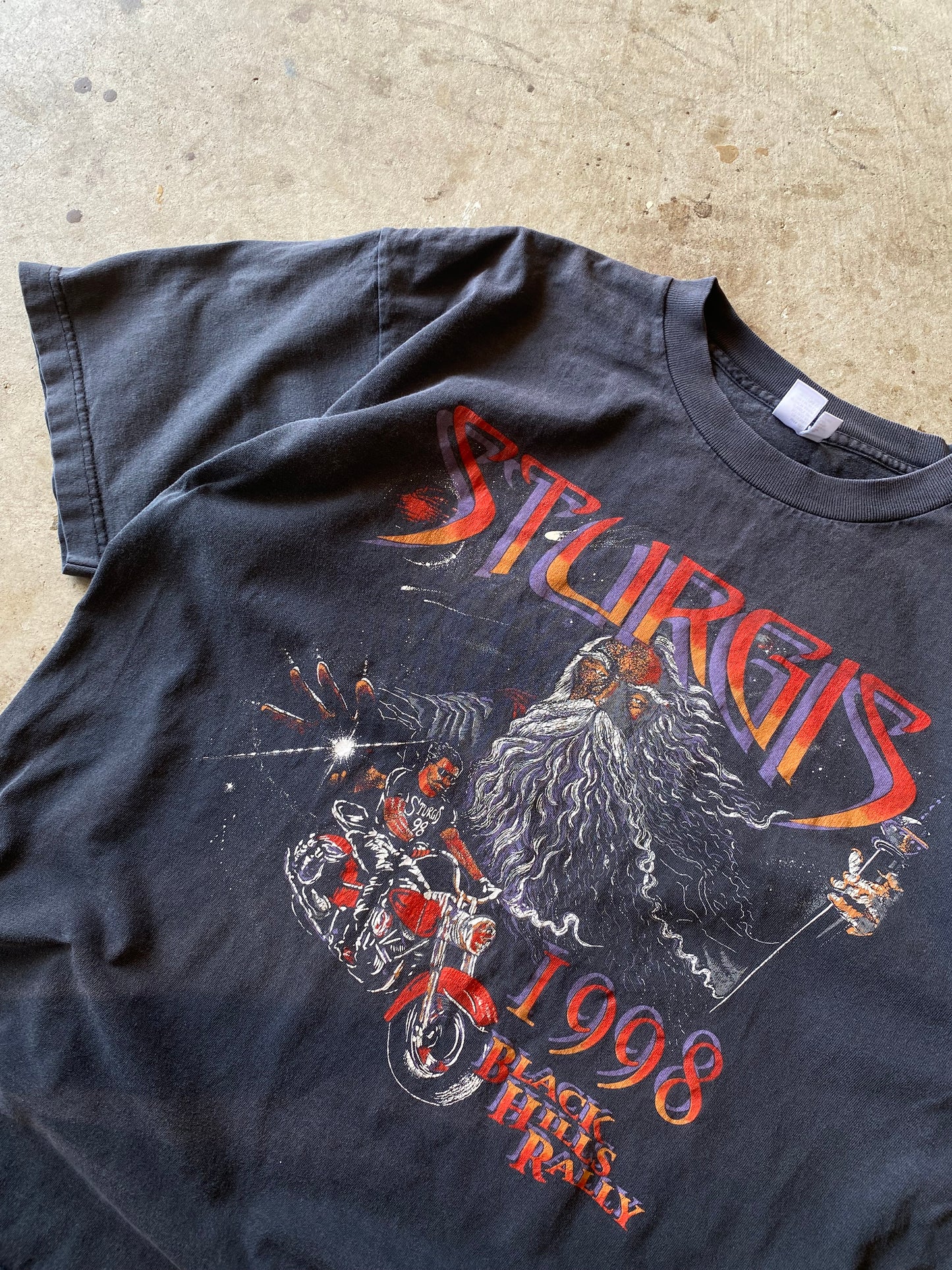 Vintage 90’s Sturgis Wizard Biker shirt size extra large