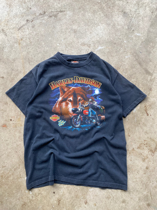 Vintage Harley Davidson The Lone Wolf shirt size medium