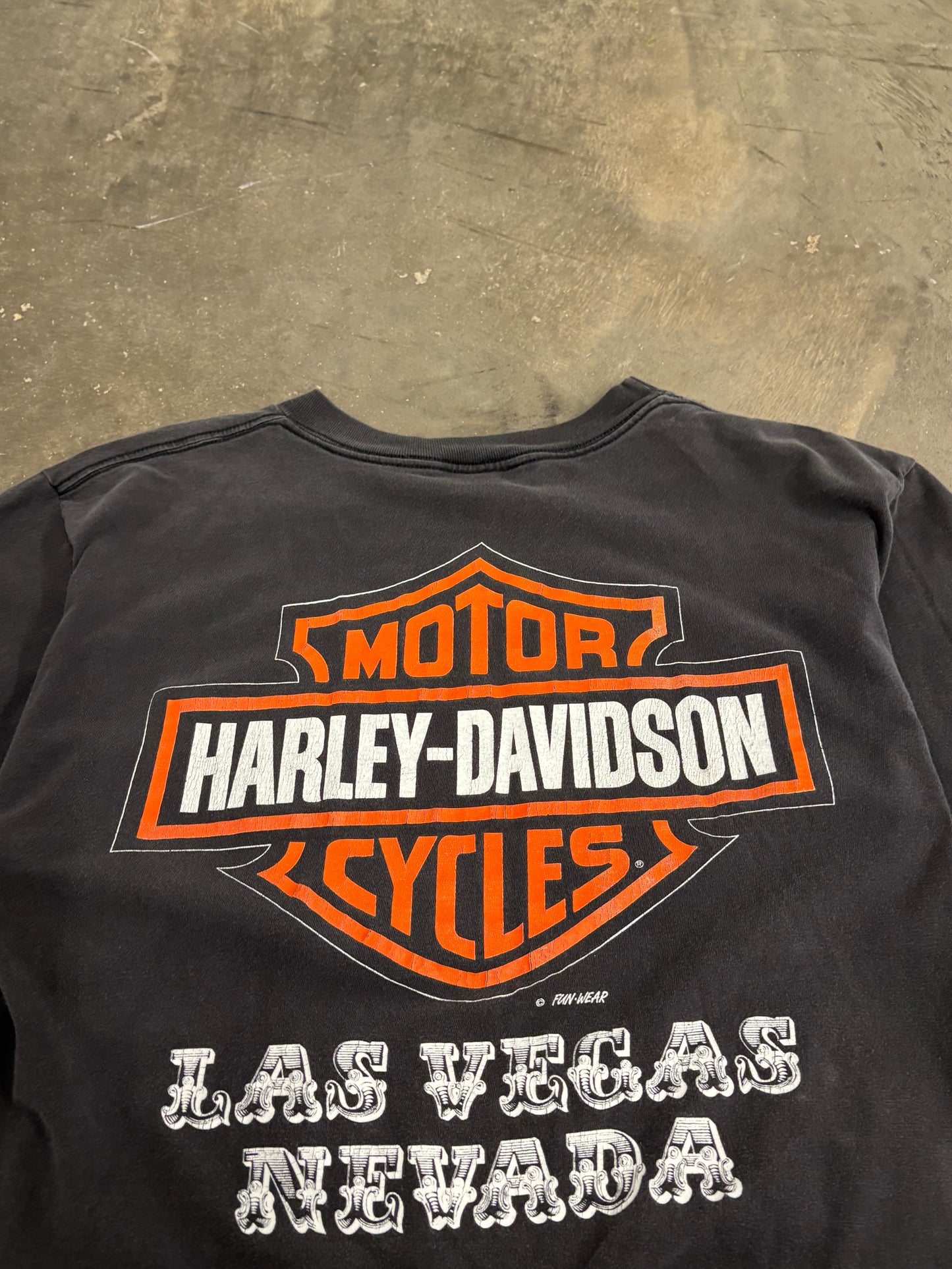 Vintage Harley Davidson Are you afraid of the dark shirt size large