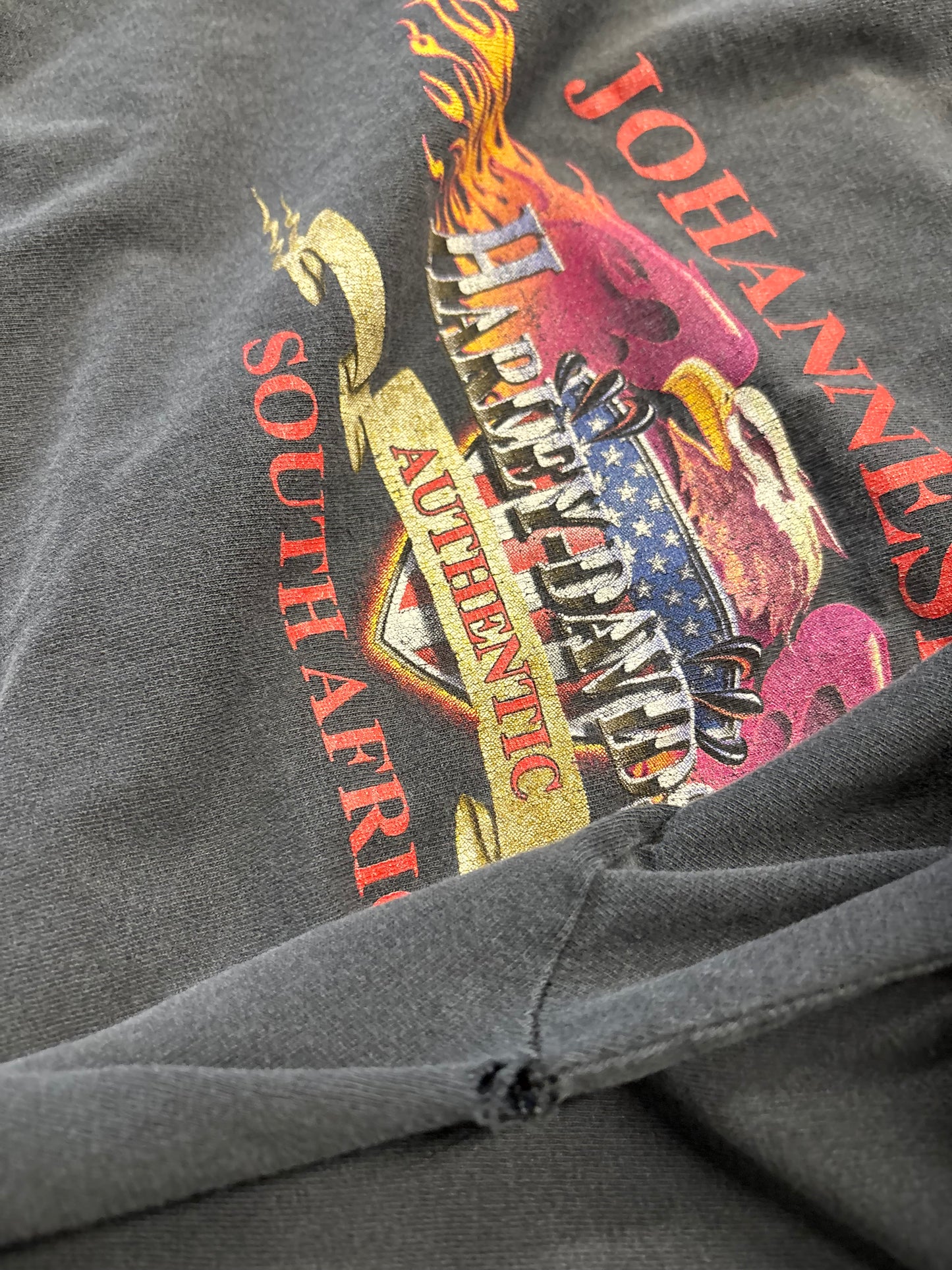 Vintage Faded Out Flaming Eagle shirt size extra large