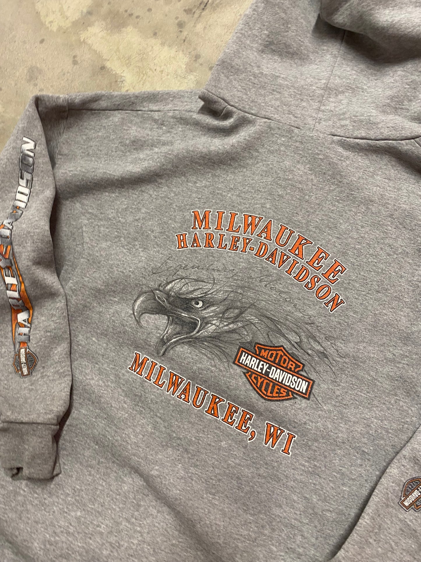 Harley Davidson Zip up hoodie size extra large