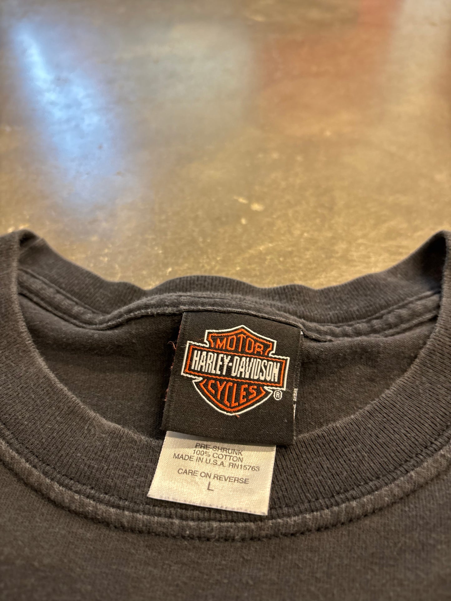Vintage Harley Davidson blade long sleeve size large