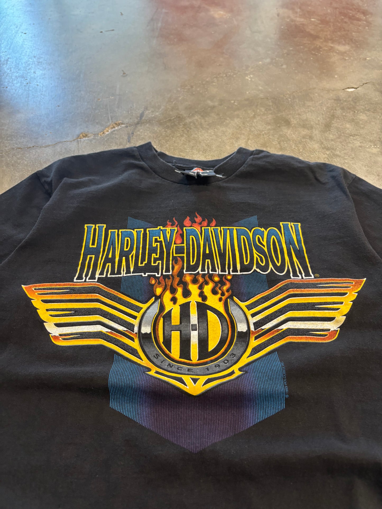 Vintage Harley Davidson batwing shirt size medium