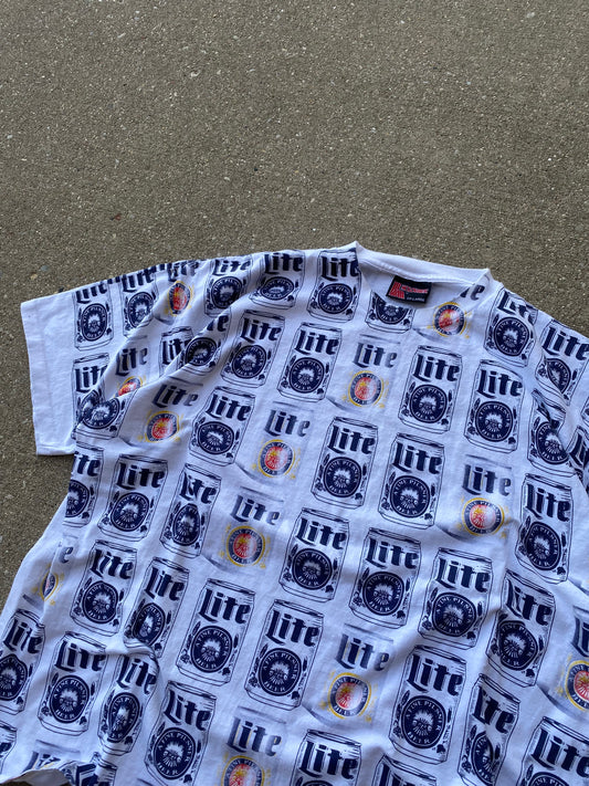 Vintage Miller Lite can AOP size XXL