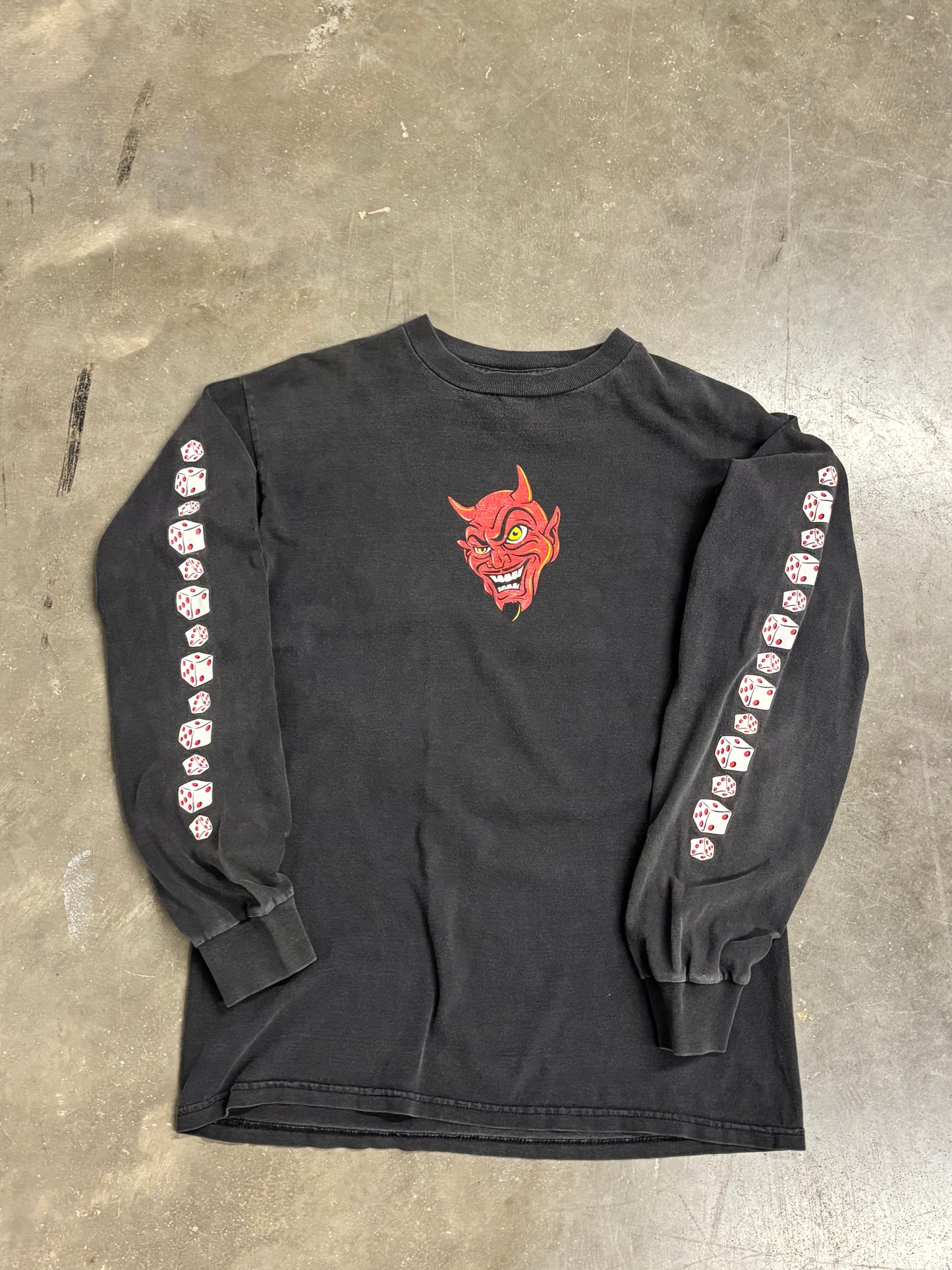 Vintage Devil Dice long sleeve size medium