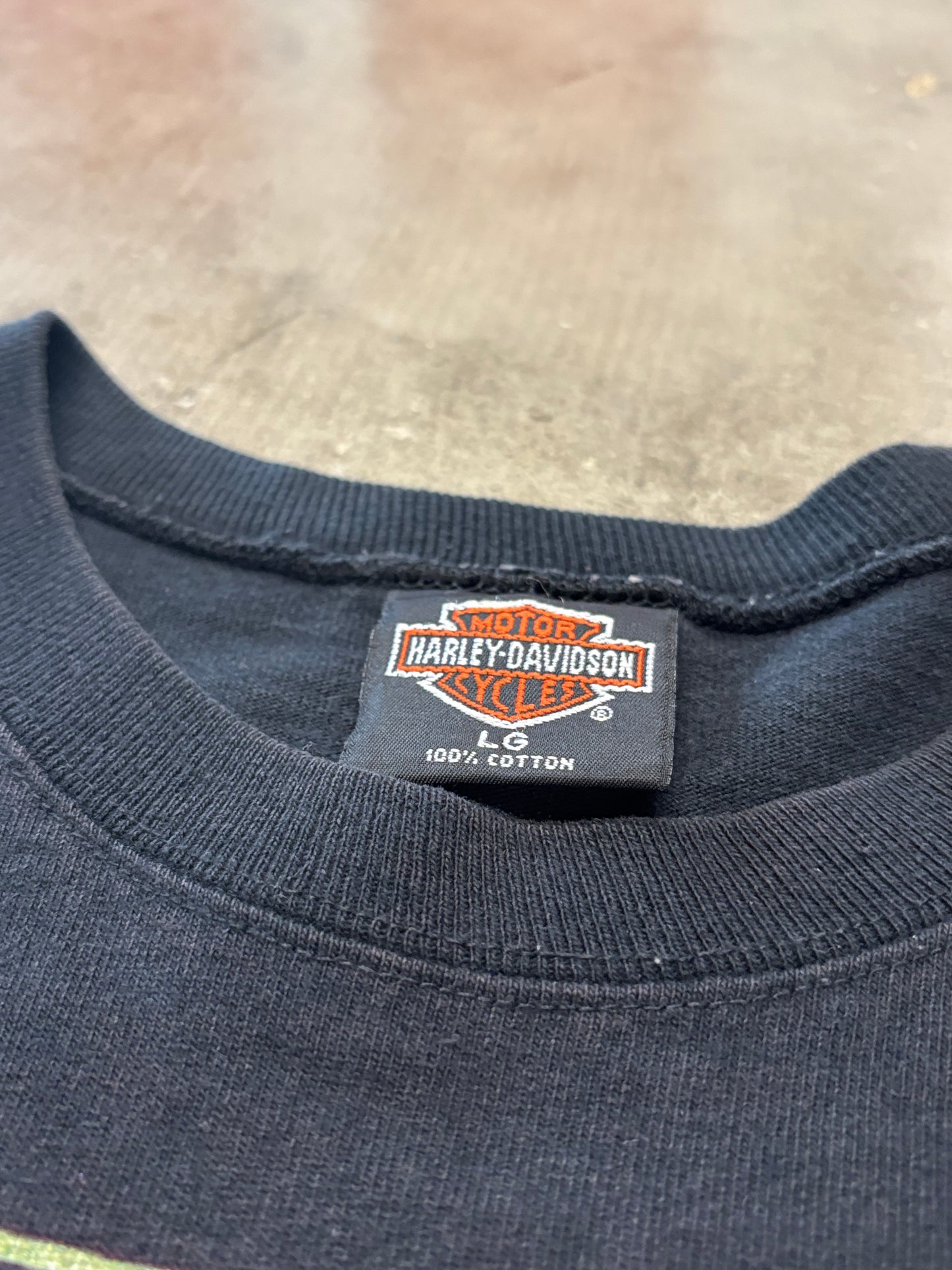 Vintage 90’s Harley Davidson Lightning long sleeve size large
