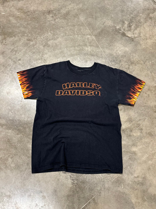 Harley Flame sleeve shirt size large