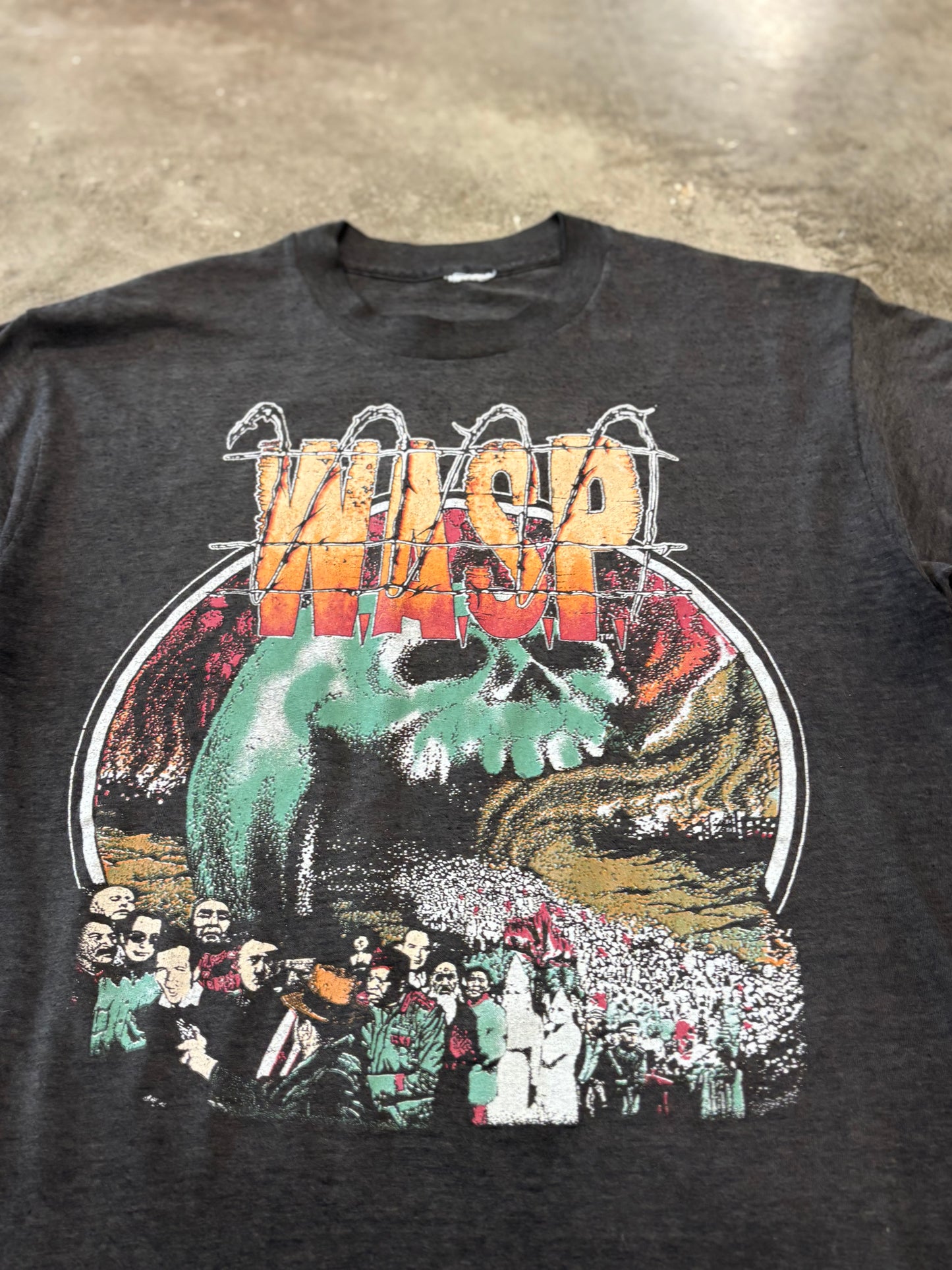 Vintage Wasp band shirt size medium