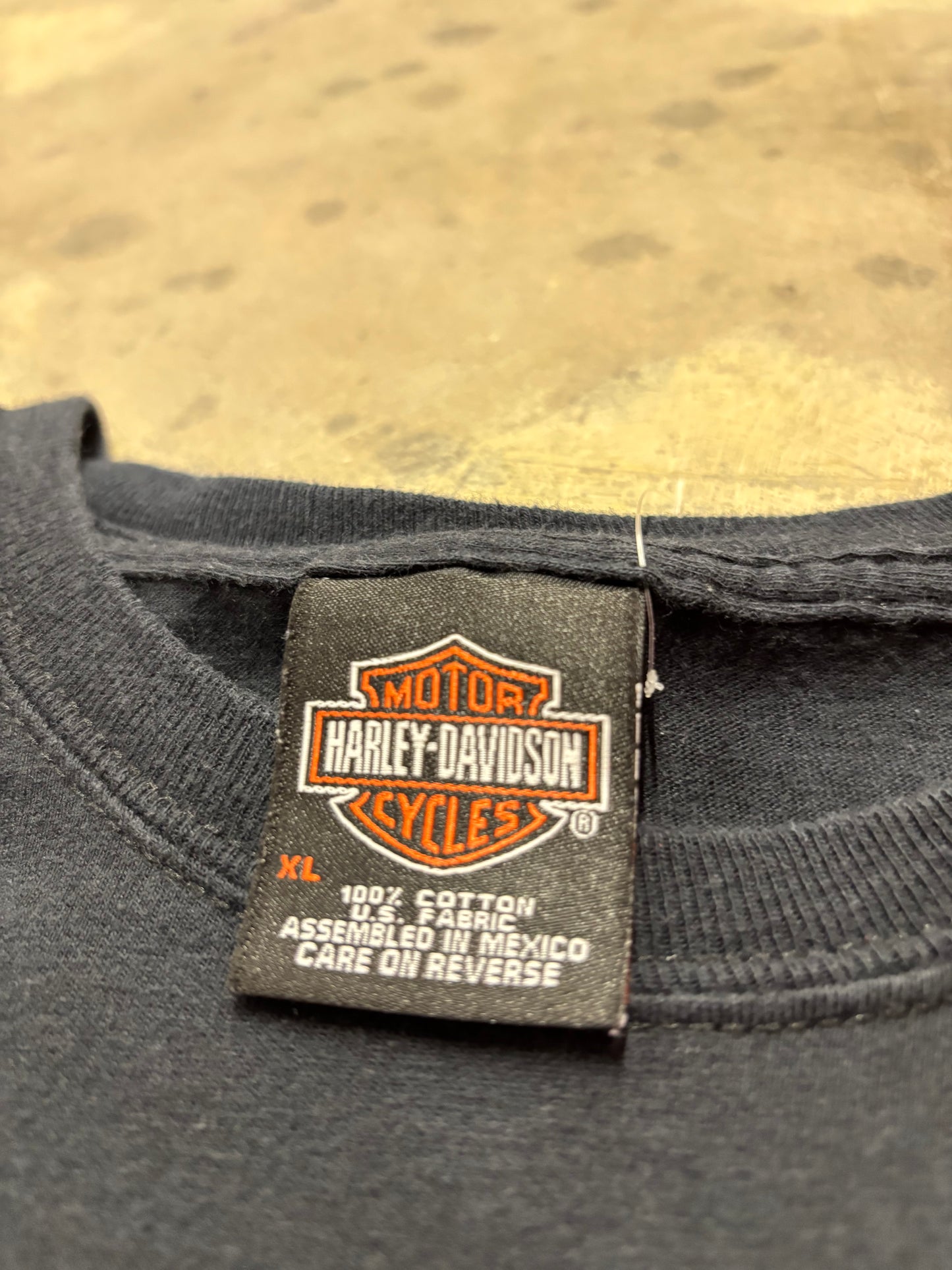 Vintage Harley Davidson budget spider web long sleeve shirt size XL