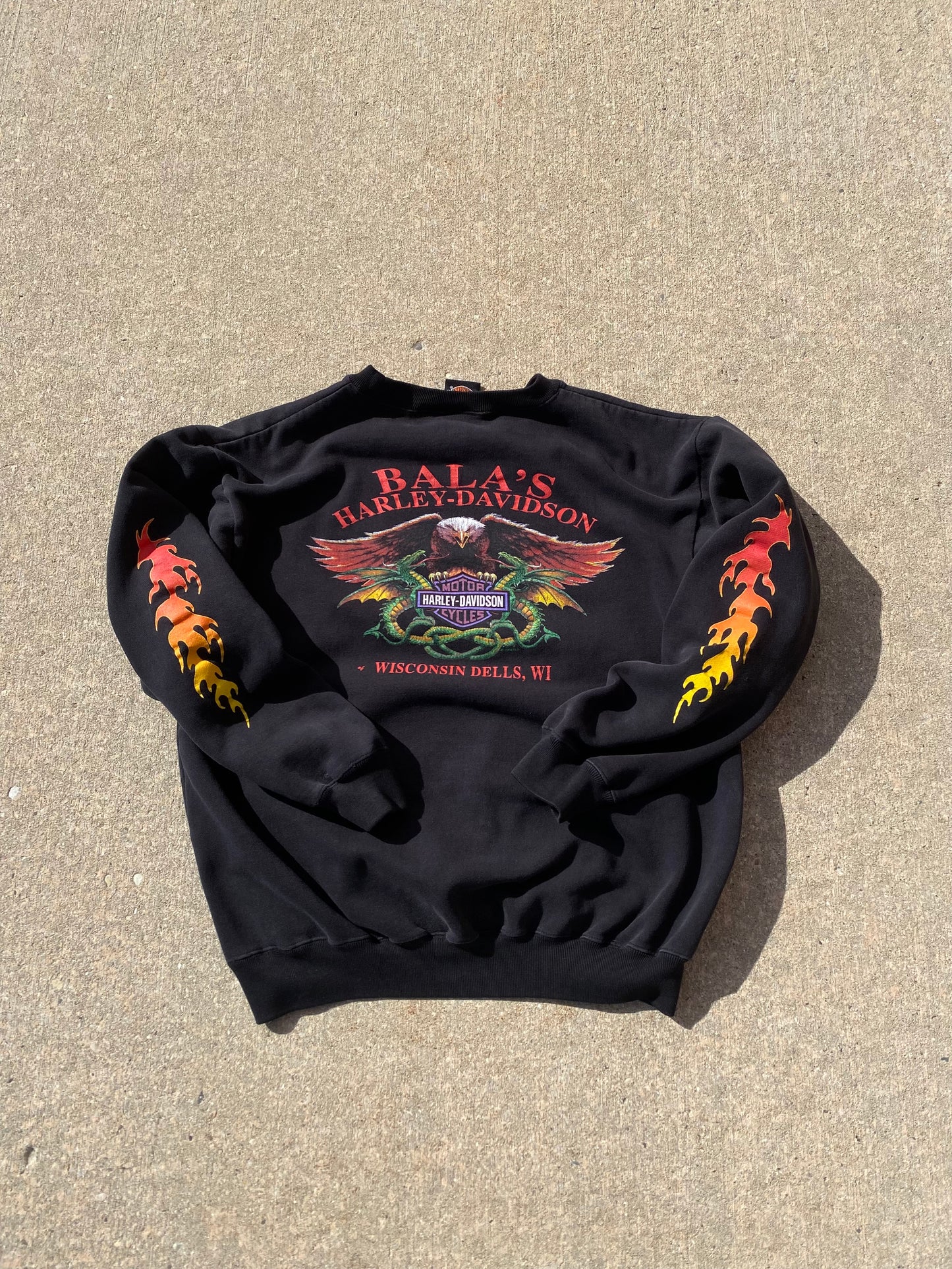 Harley Davidson Flame sweatshirt size large