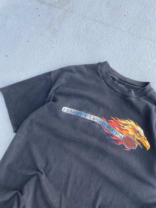 Vintage Harley Davidson Flaming Eagle shirt Size XL