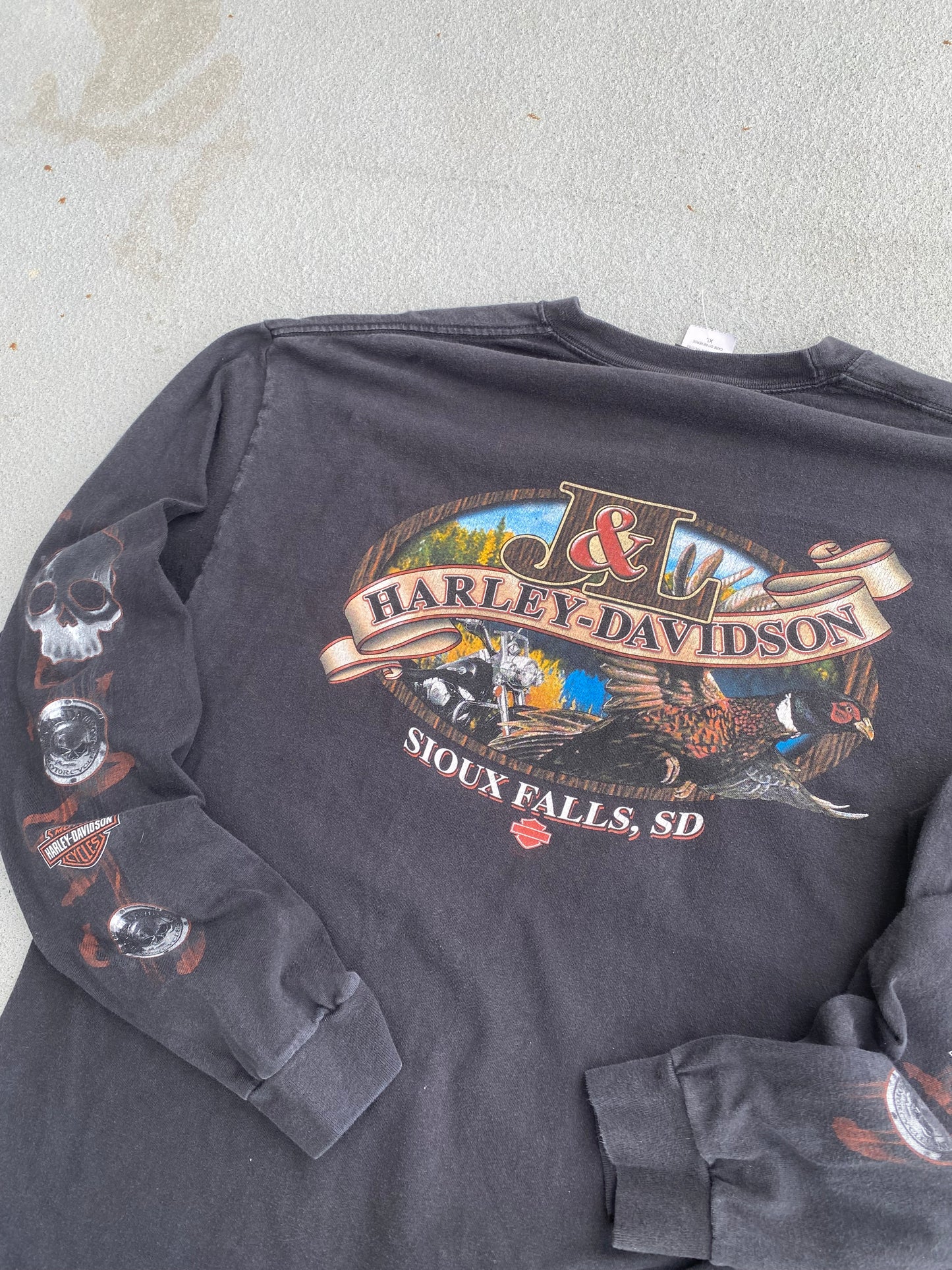 Harley Davidson Skull Long Sleeve Size XL