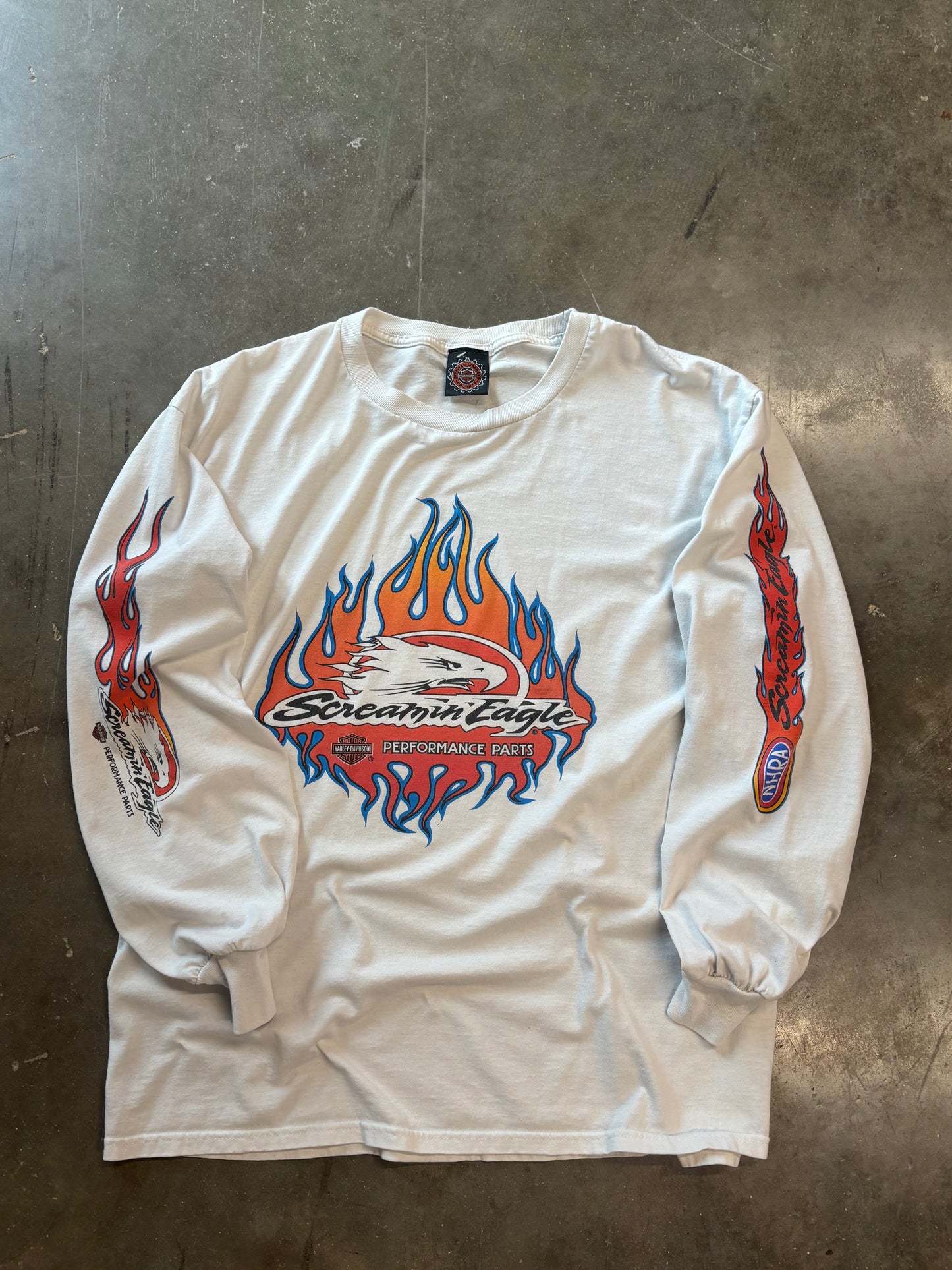 Vintage Harley Davidson Screaming Eagle long sleeve size xl