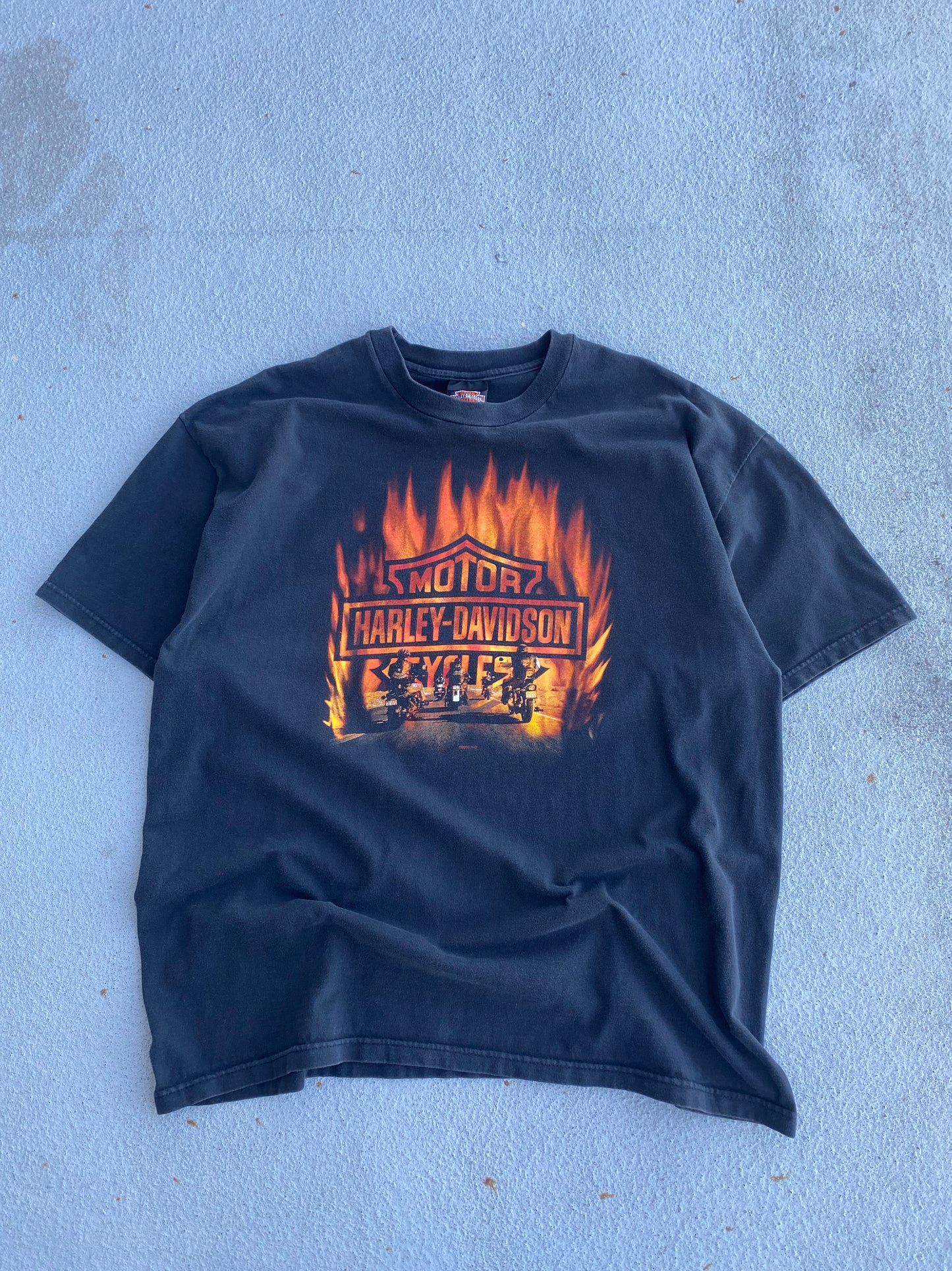 Vintage Harley Davidson Flame Riders shirt size extra large