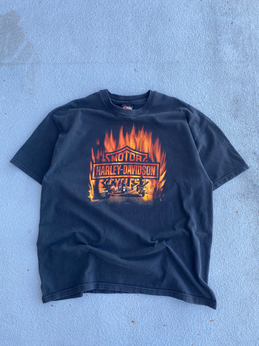 Vintage Harley Davidson Flame Riders shirt size extra large