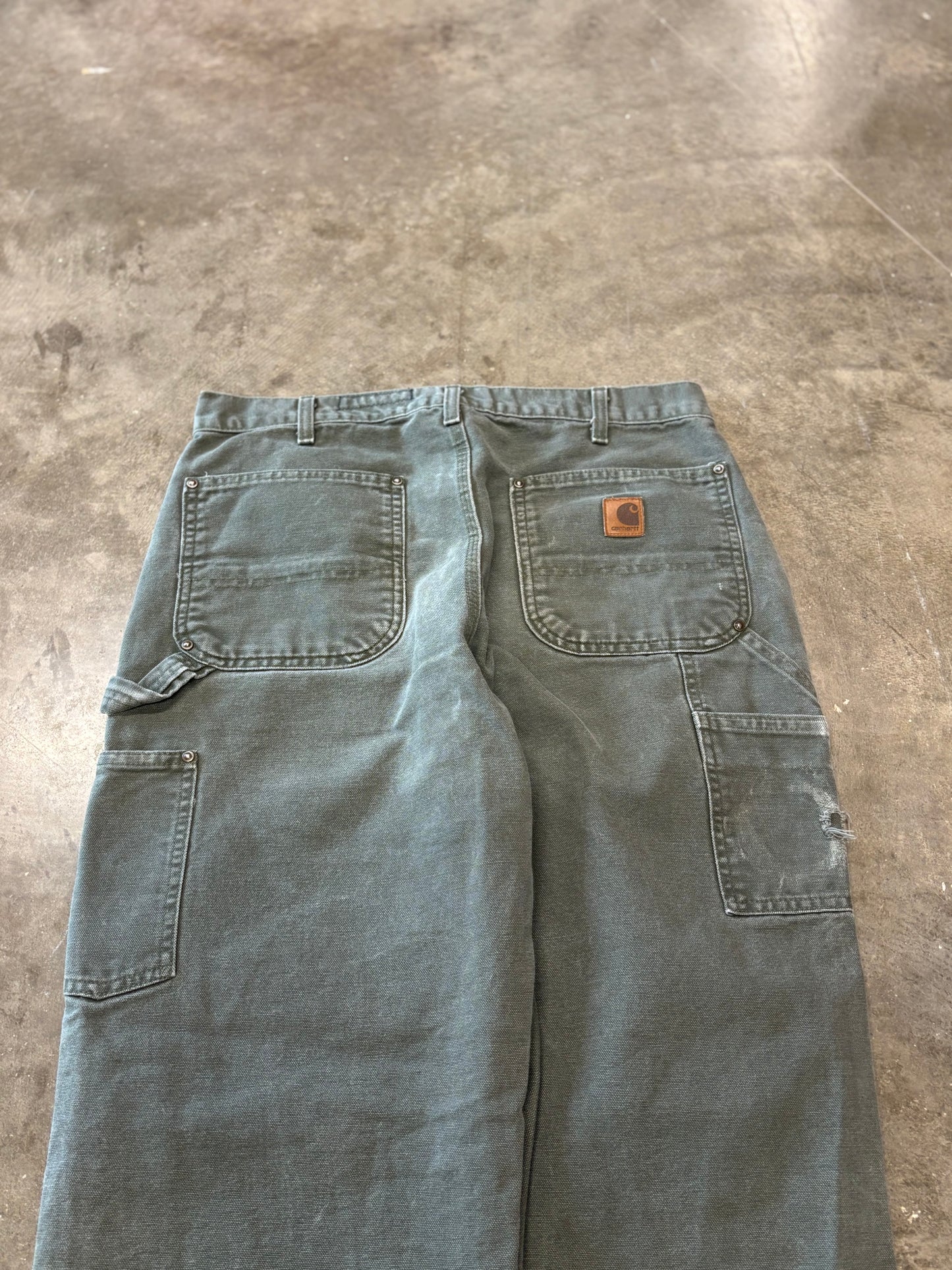 Green Carhartt Double knees