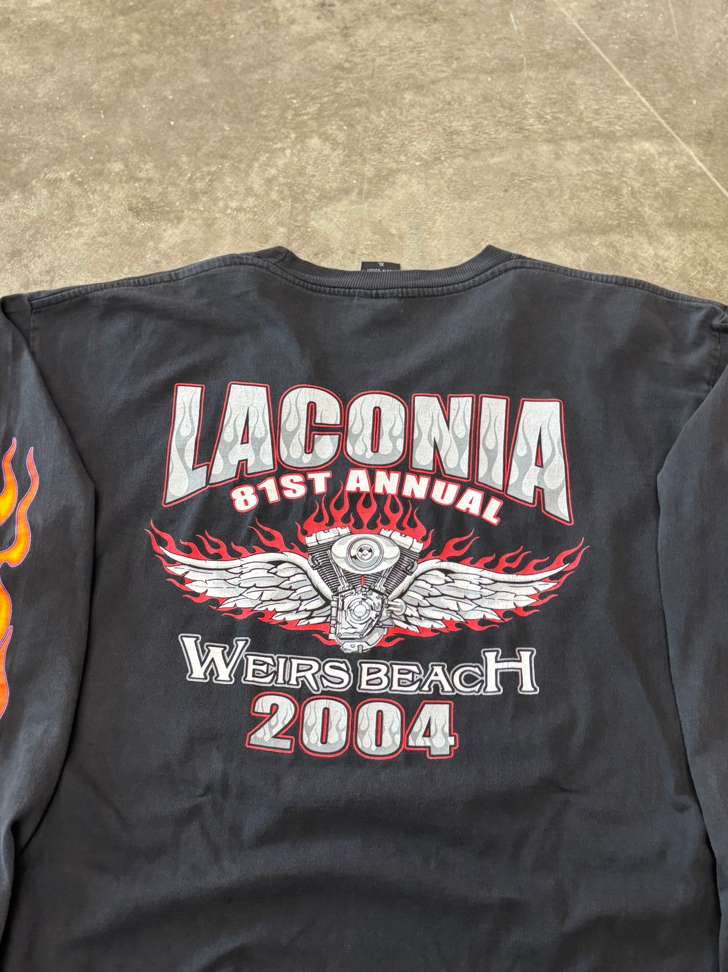 Vintage Bike Week Poker long sleeve size xl