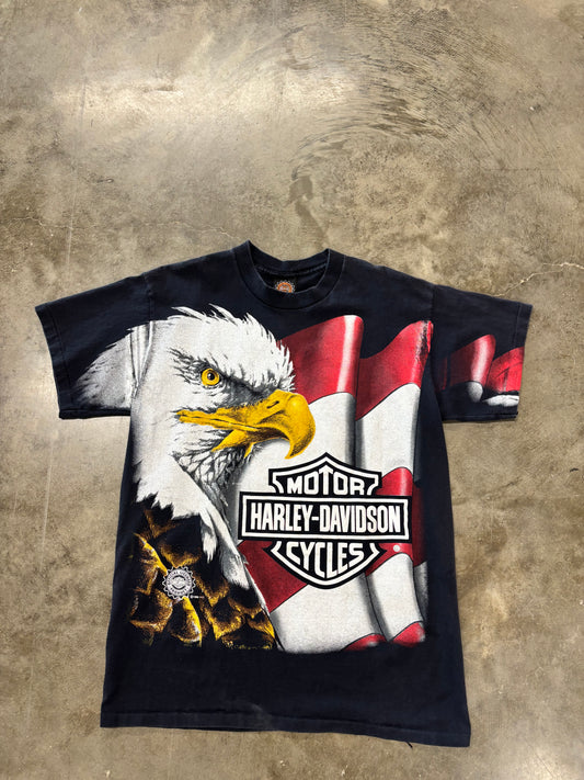 Vintage Harley Davidson Game Worn Eagle size large
