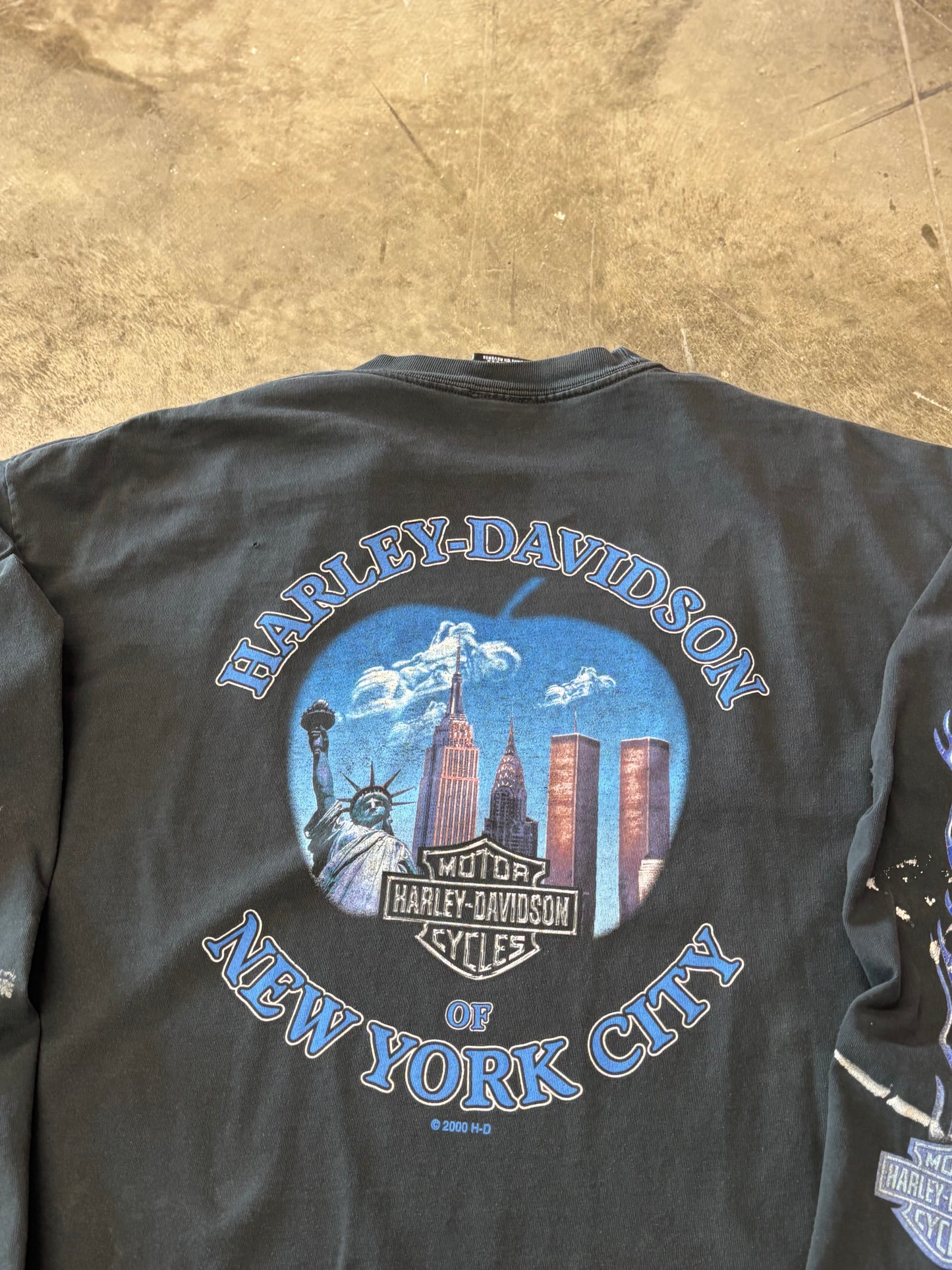 Vintage Harley Davidson Twin towers long sleeve size xl