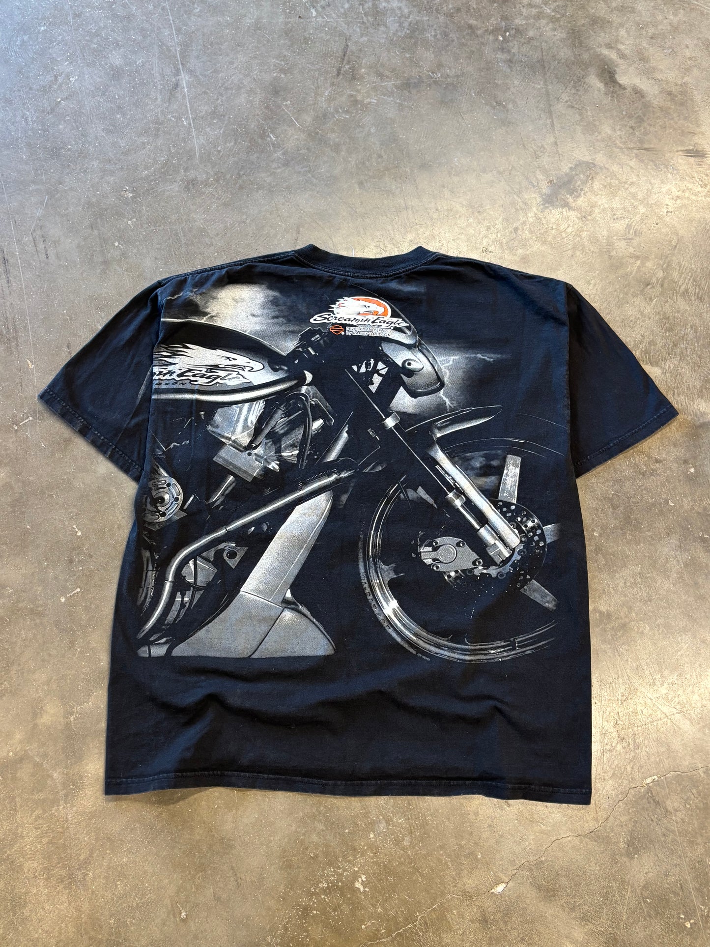 Vintage Harley Davidson Screamin Eagle AOP size xxl
