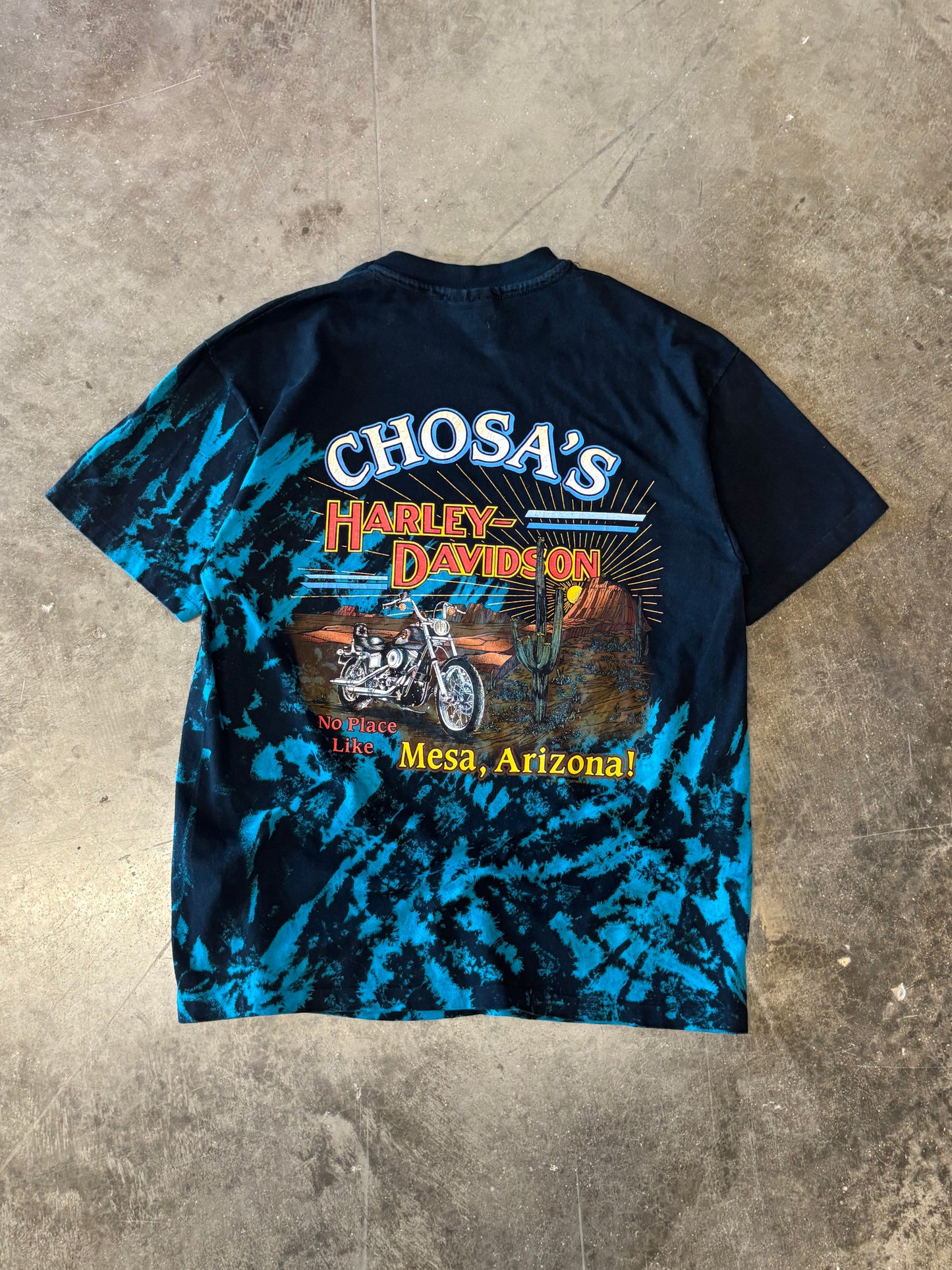 Vintage Harley Davidson Bear Tie Dye shirt size large
