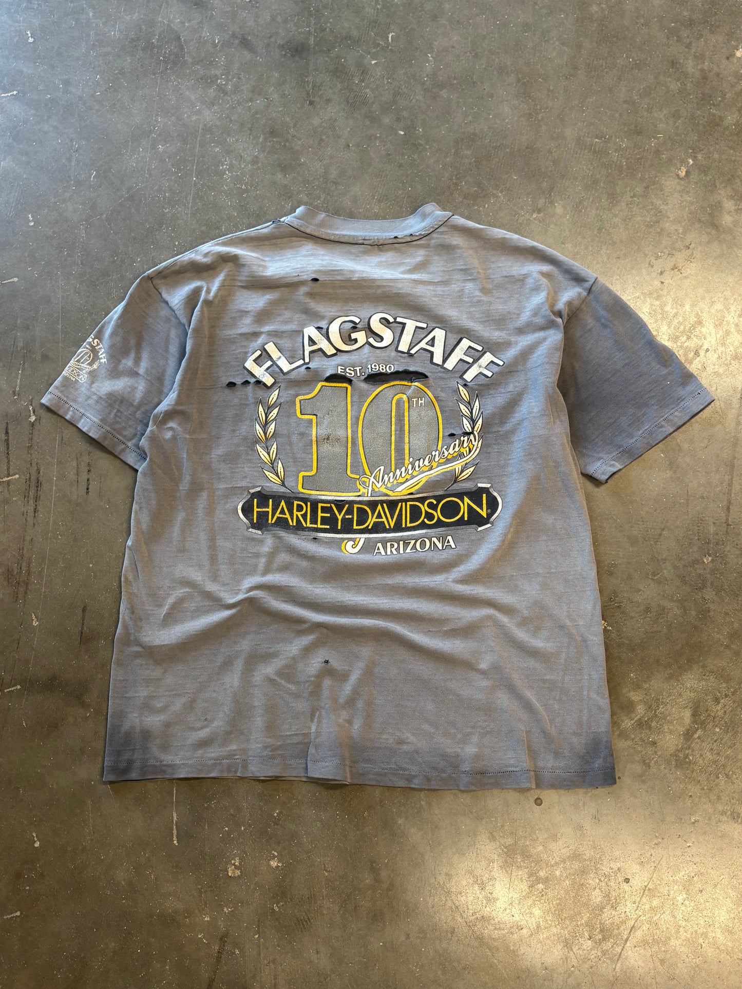 Vintage Harley Davidson Faded Used up shirt size XL