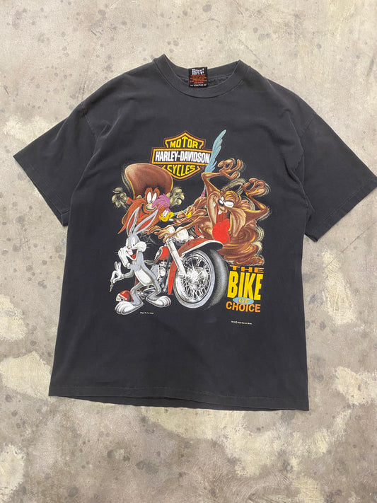 Vintage Looney Tunes Harley Davidson shirt size large