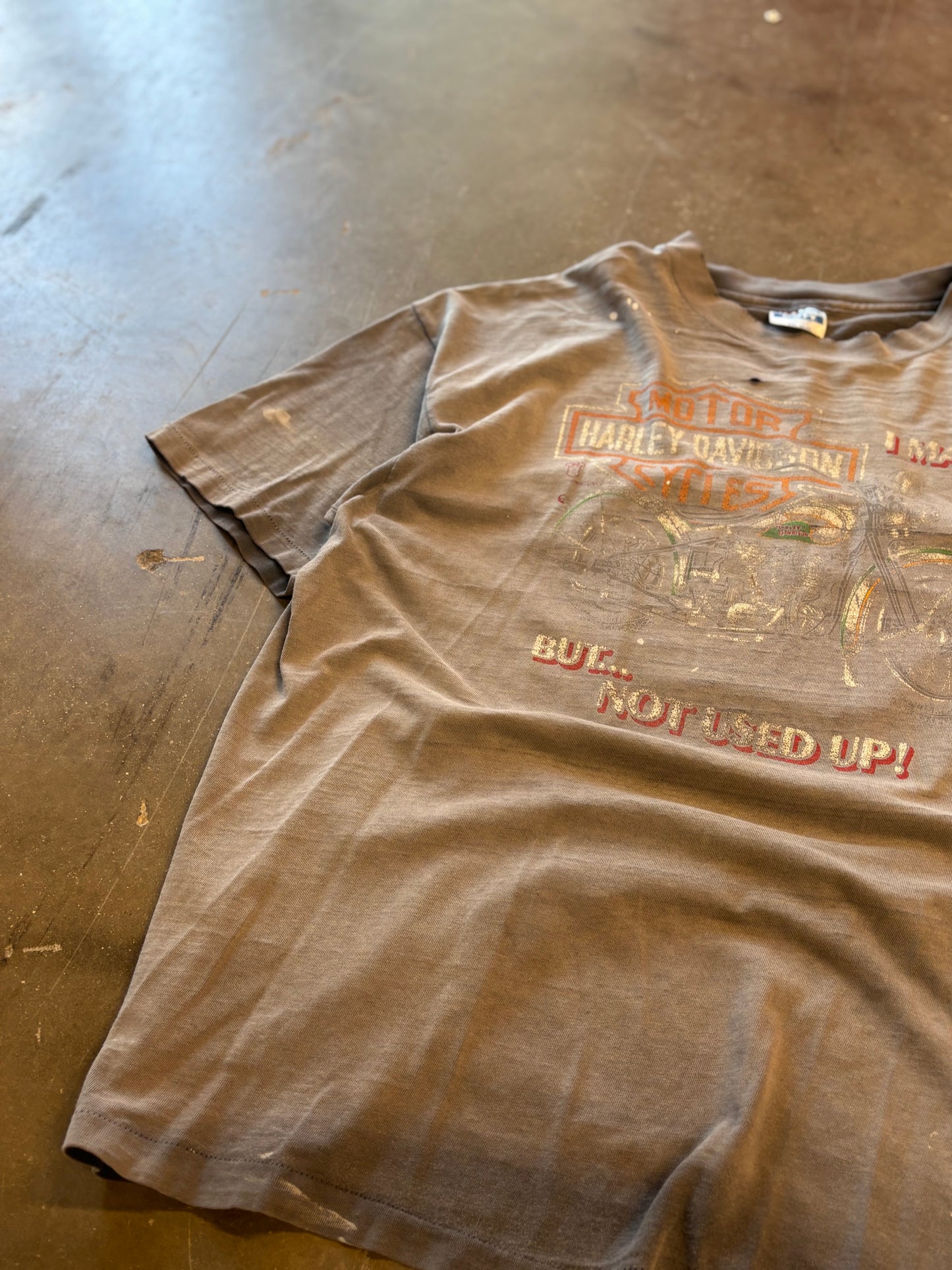 Vintage Harley Davidson Faded Used up shirt size XL