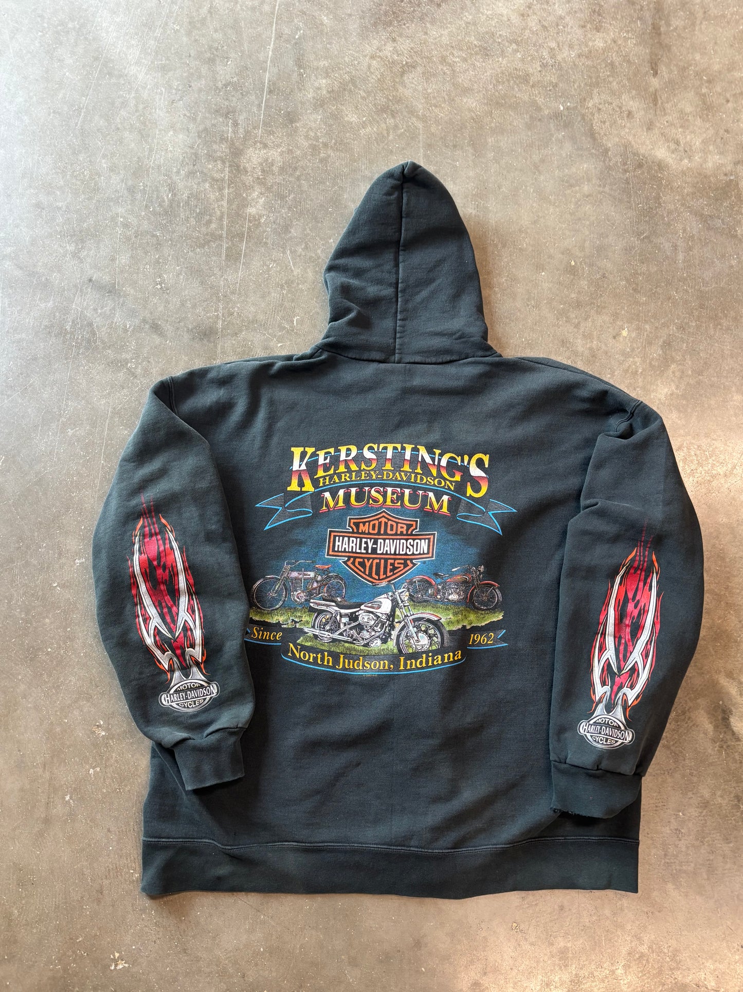 Vintage Harley Davidson zip up hoodie size xl
