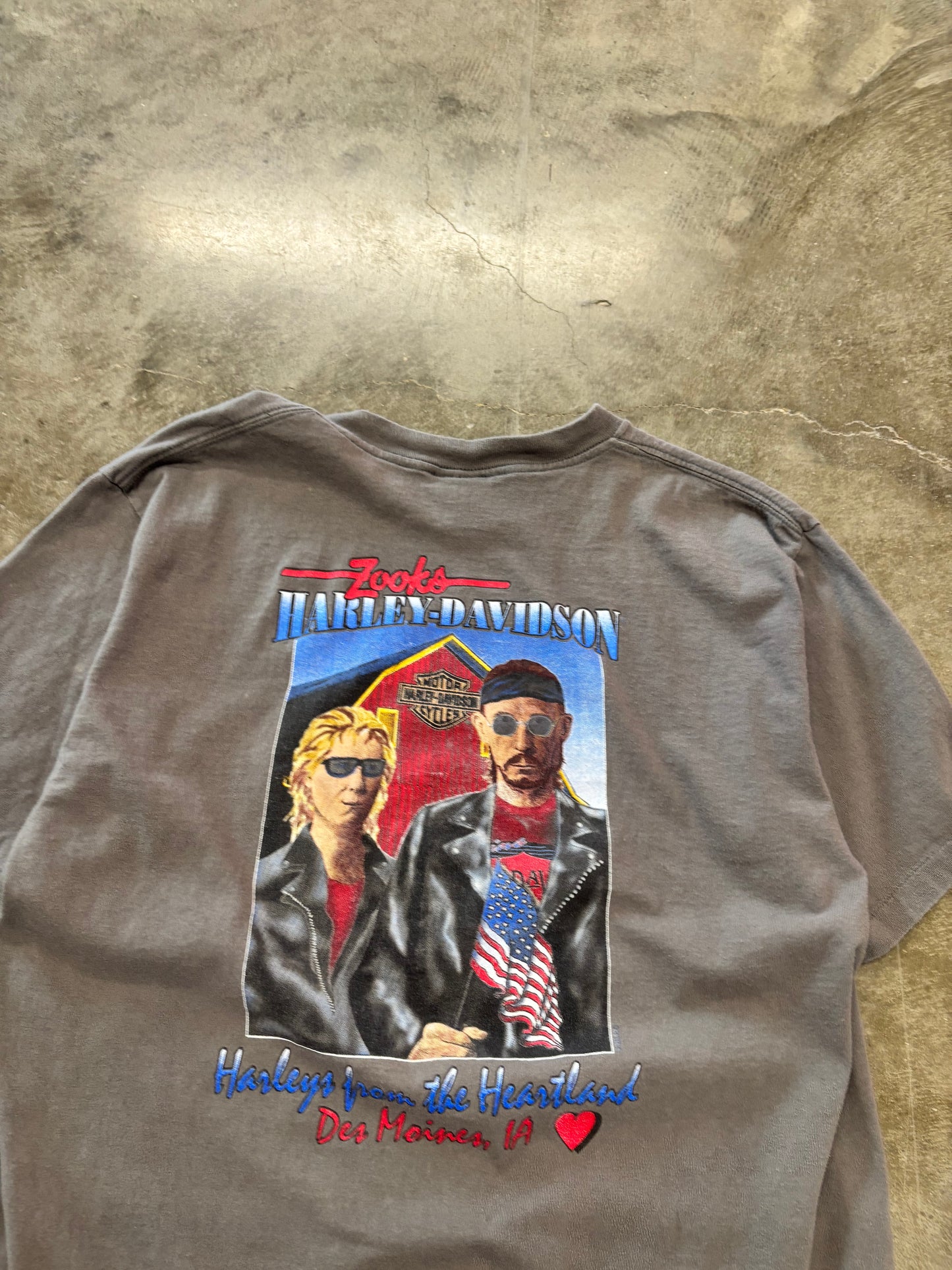 Vintage Harley Davidson American Gothic shirt size large
