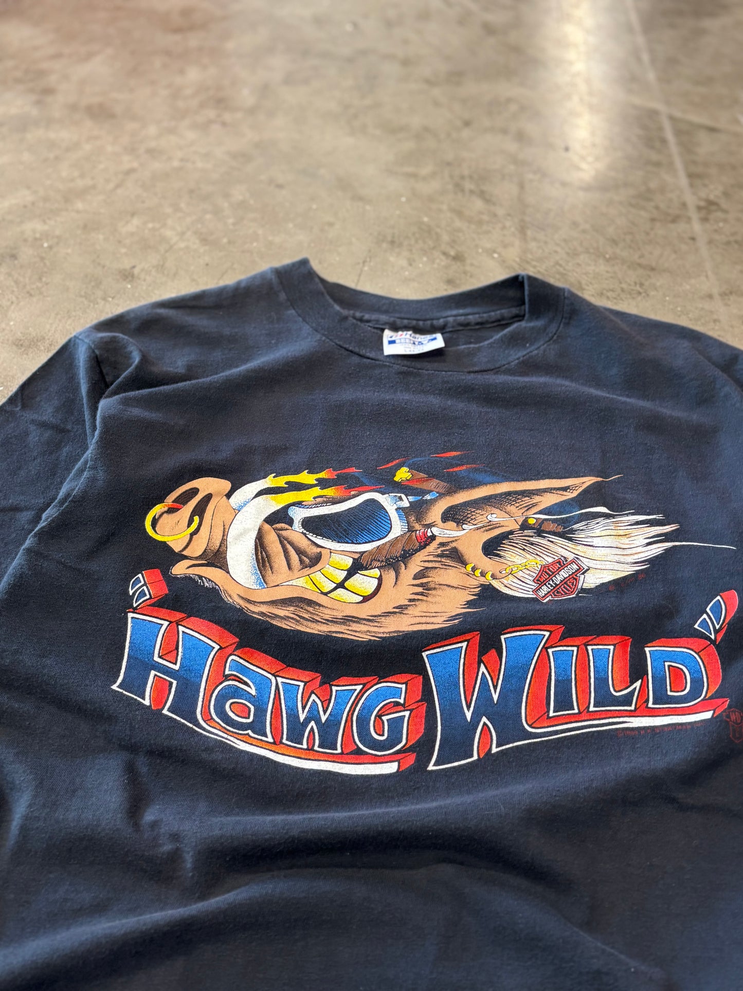 Vintage Harley Davidson Wild hawg shirt size large