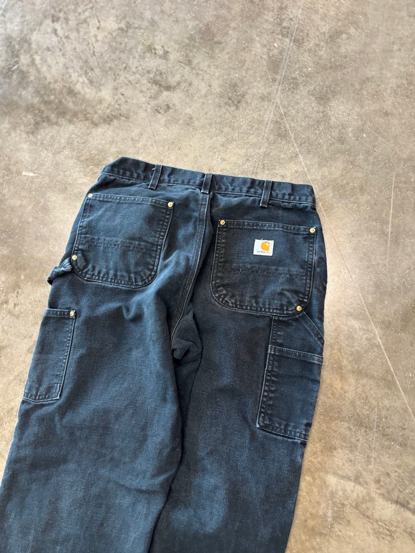 Vintage Black carhartt double knees